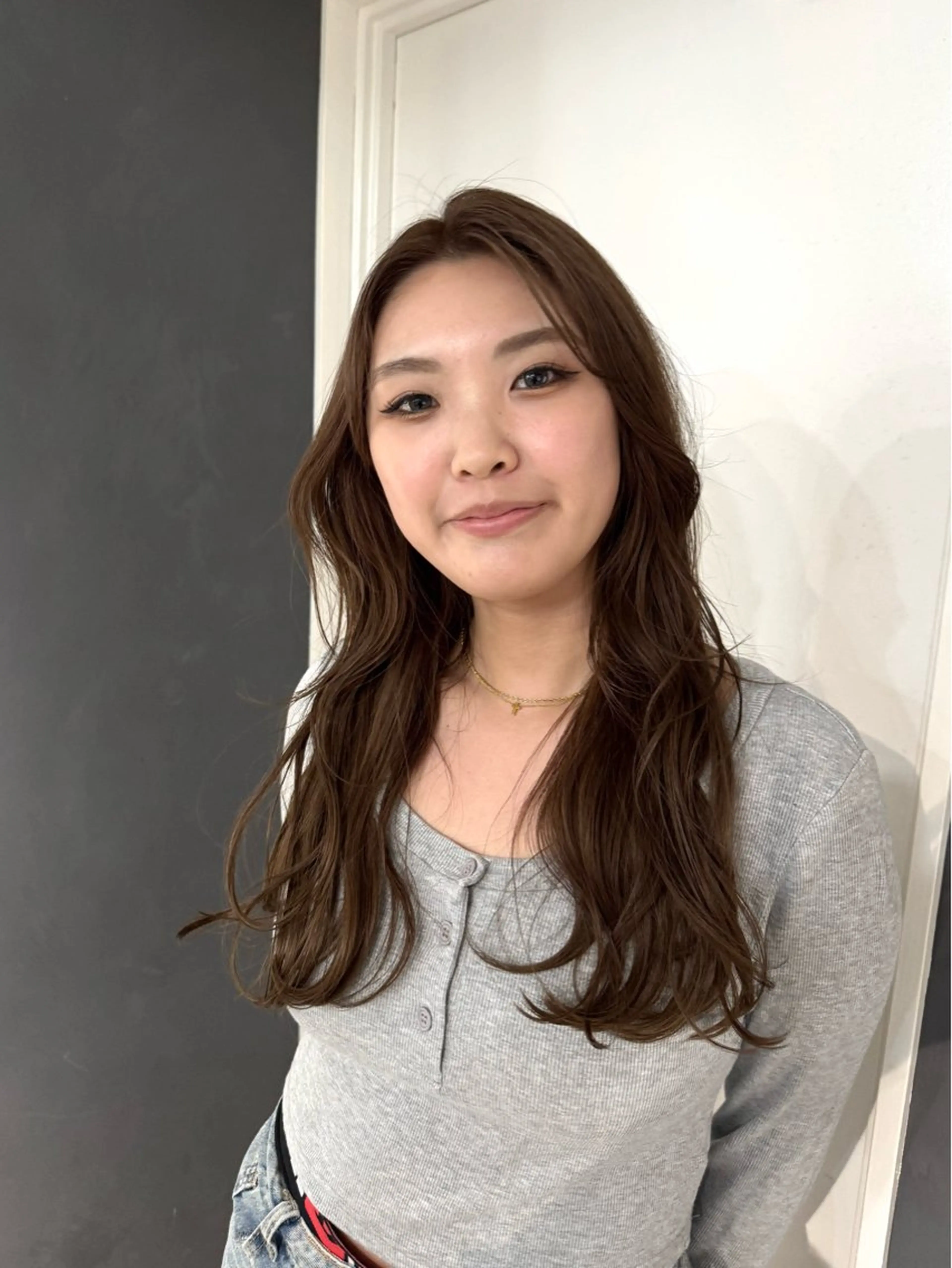 ロング ヘアカラー トリートメント reira/堀江/ 似合わせカットのヘアスタイル