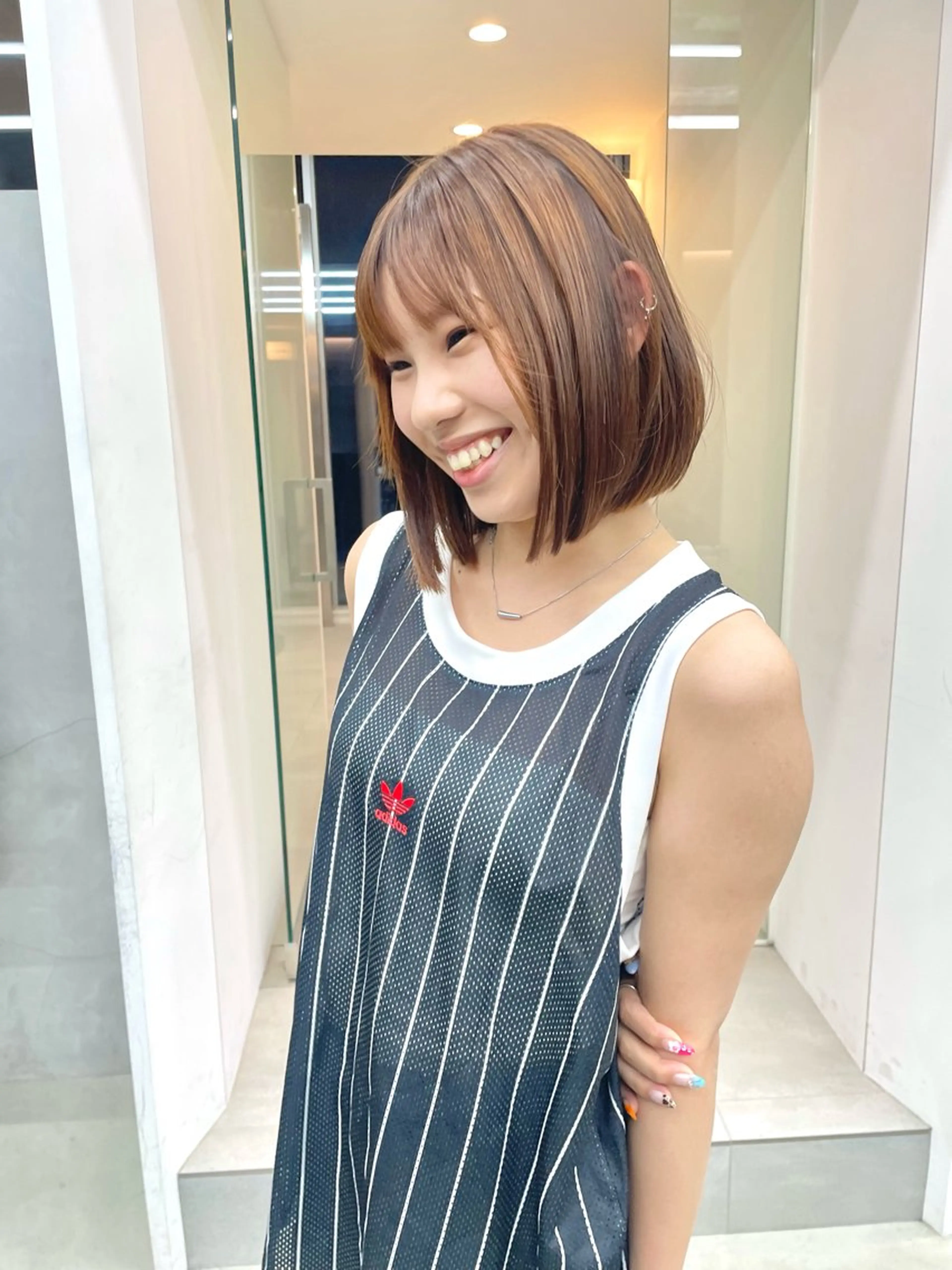 ミディアム ボブ 白濱 友樹のヘアスタイル