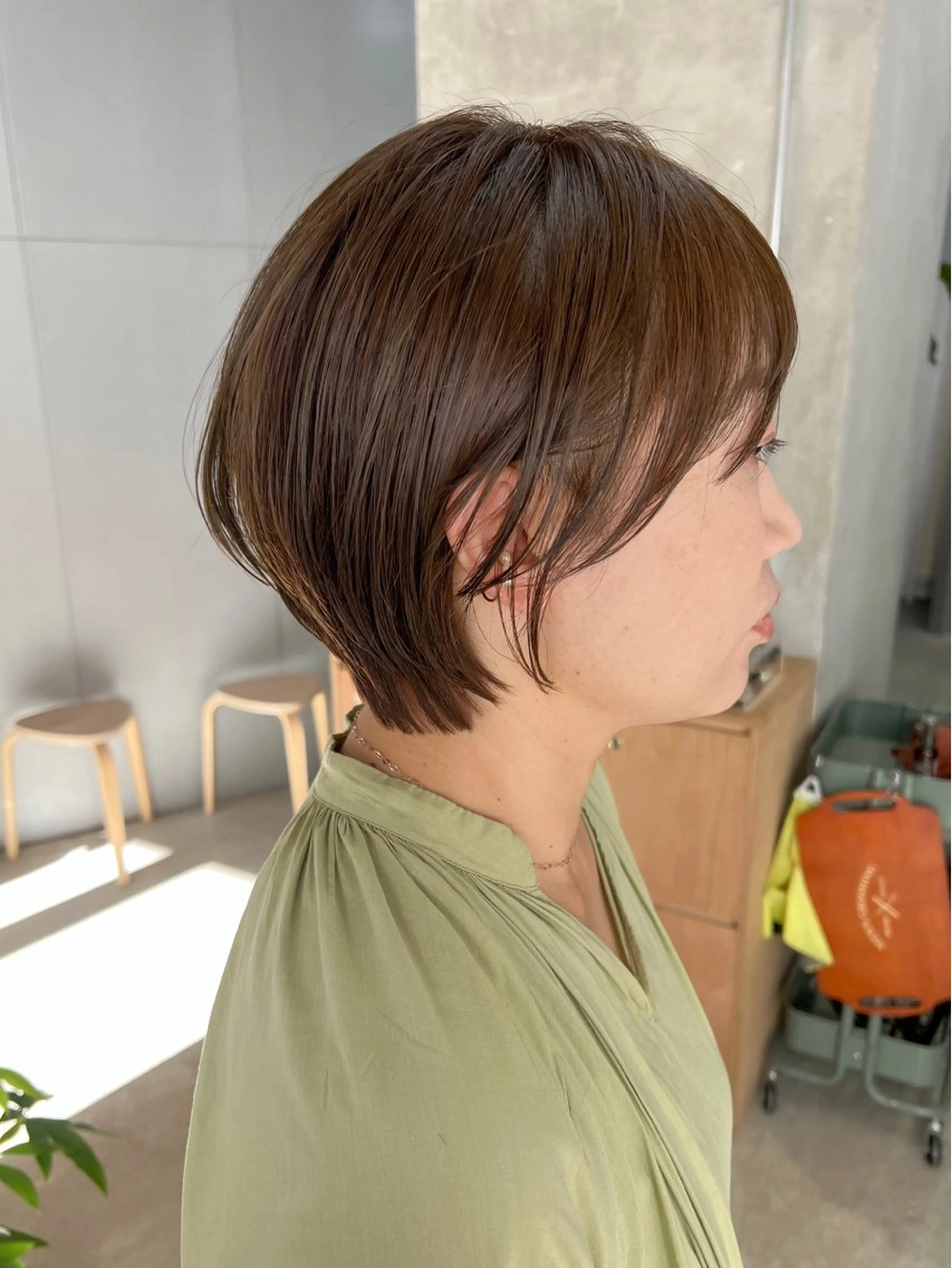 ショート カラー 谷町/Le'a /竹原しおなのヘアスタイル