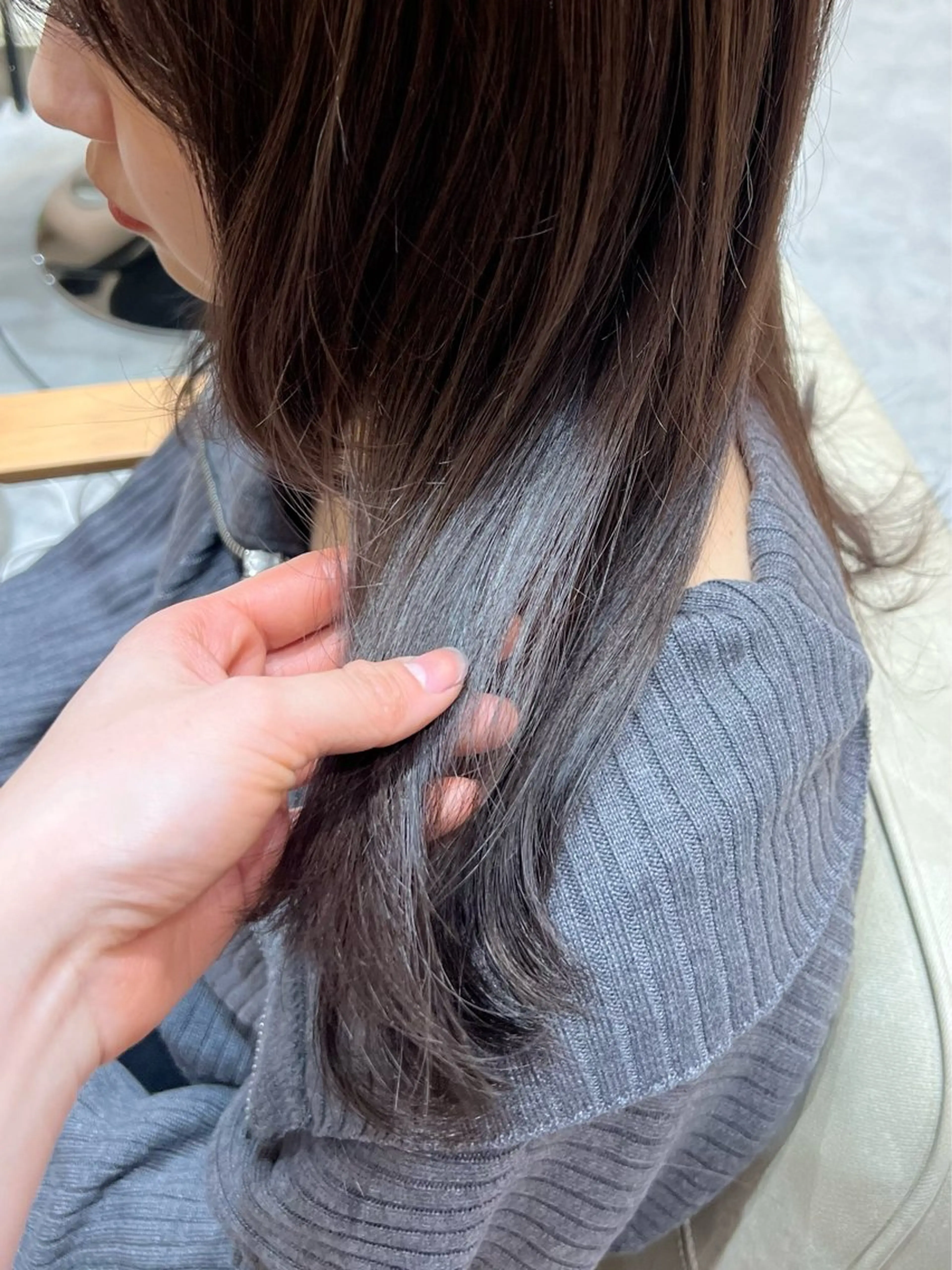 セミロング カラー ブラウンカラー ココアブラウン モカブラウン 透明感/ベージュ /kazui🐈のヘアスタイル