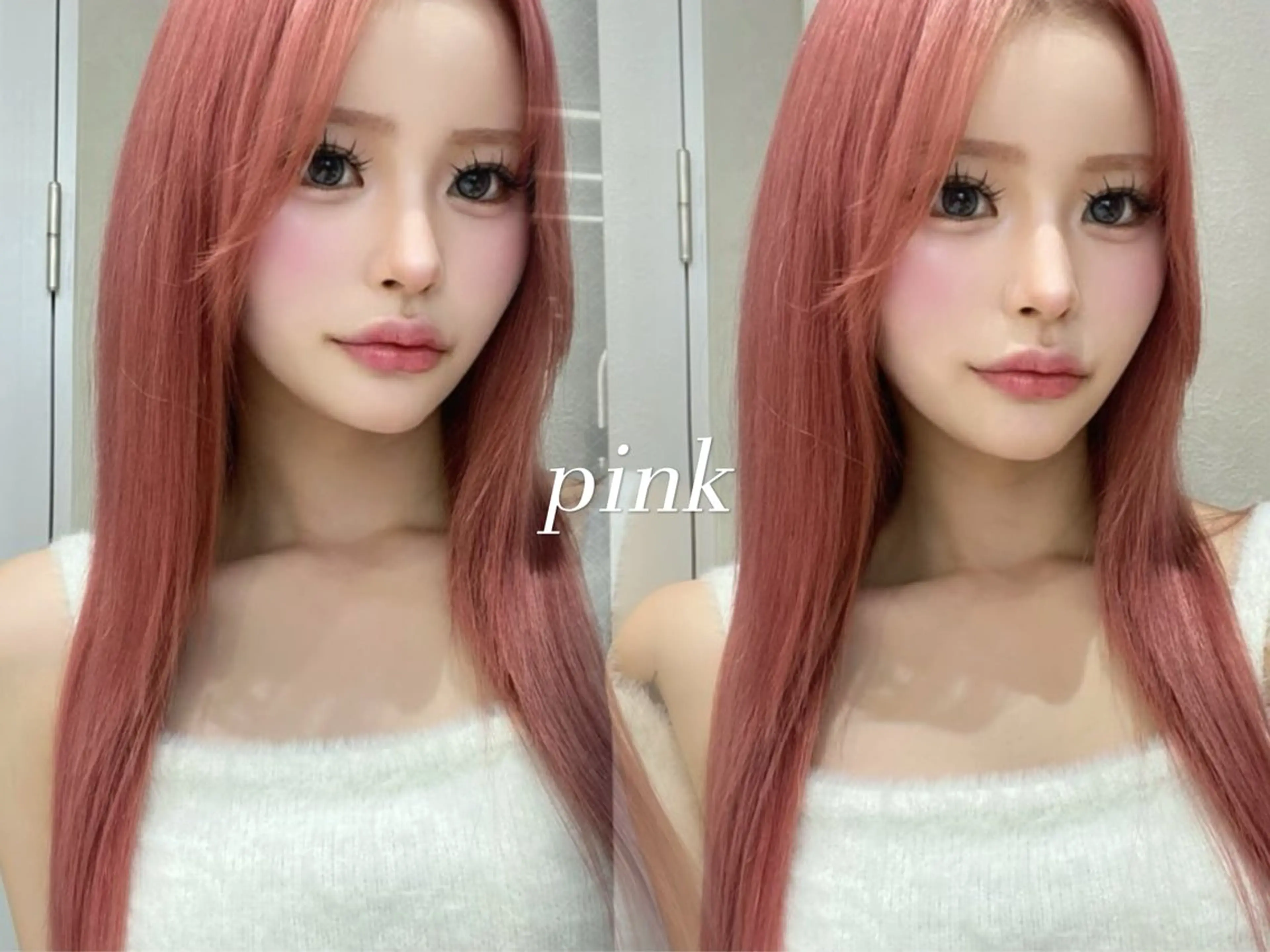 セミロング 顔周りカット 髪質改善 韓国風ヘア レイヤーカット ヘアカラー トリートメント Lond  mare 🦋ayana🦋のヘアスタイル