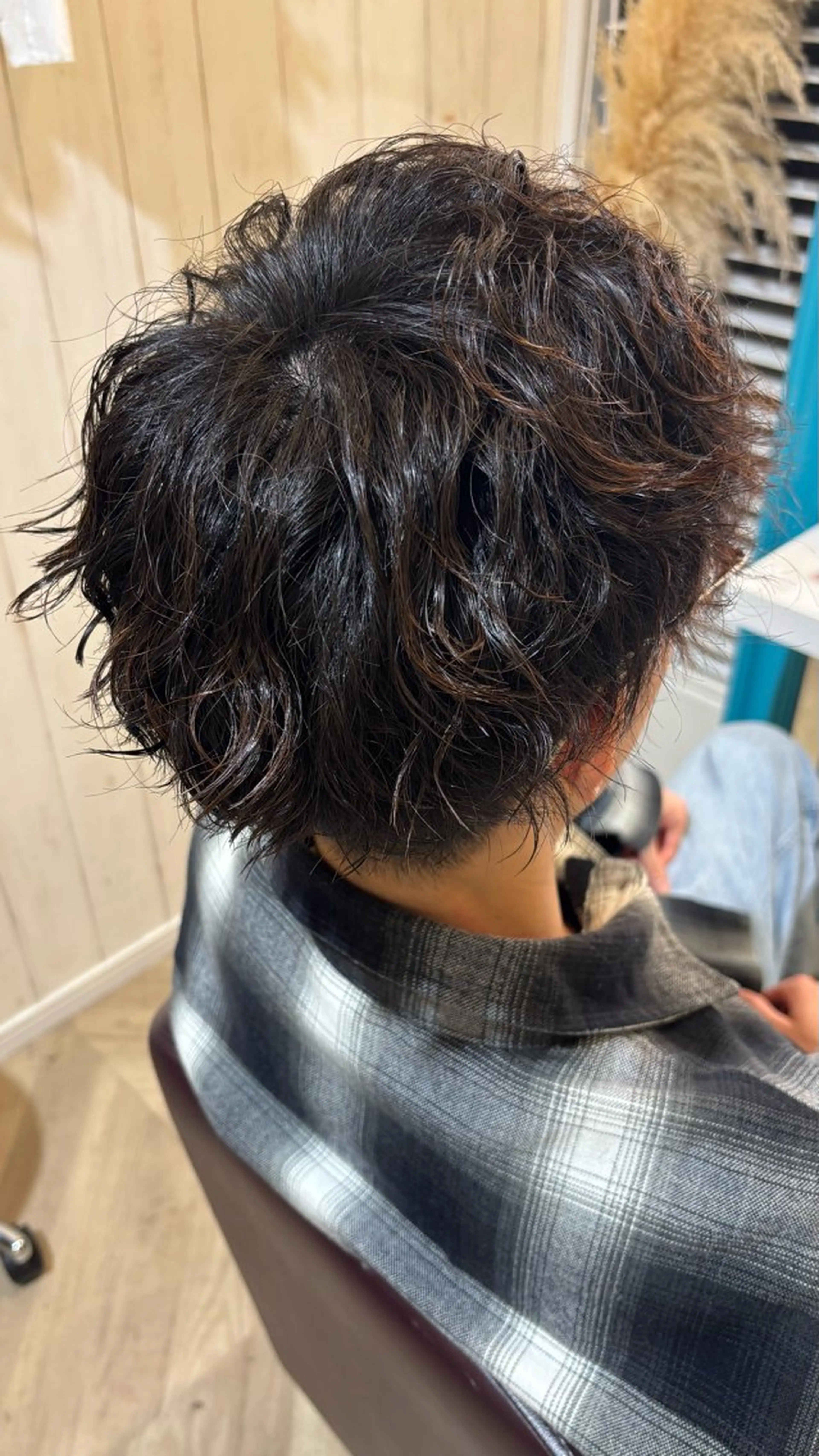 パーマ メンズ とみ よしふみのヘアスタイル