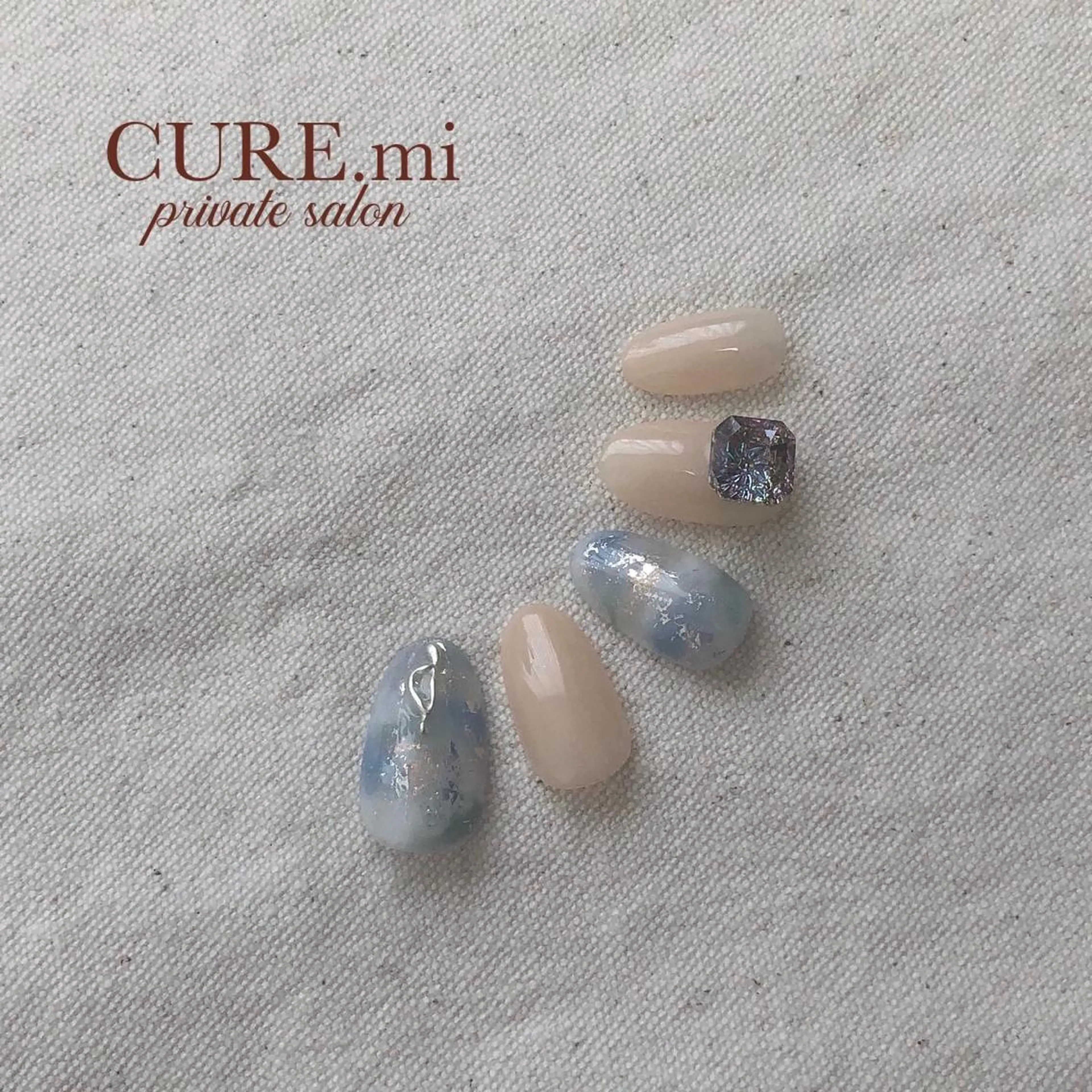 ネイル ブルー ニュアンスネイル ハンドネイル ハンドケア 伊藤 美香のその他イメージ