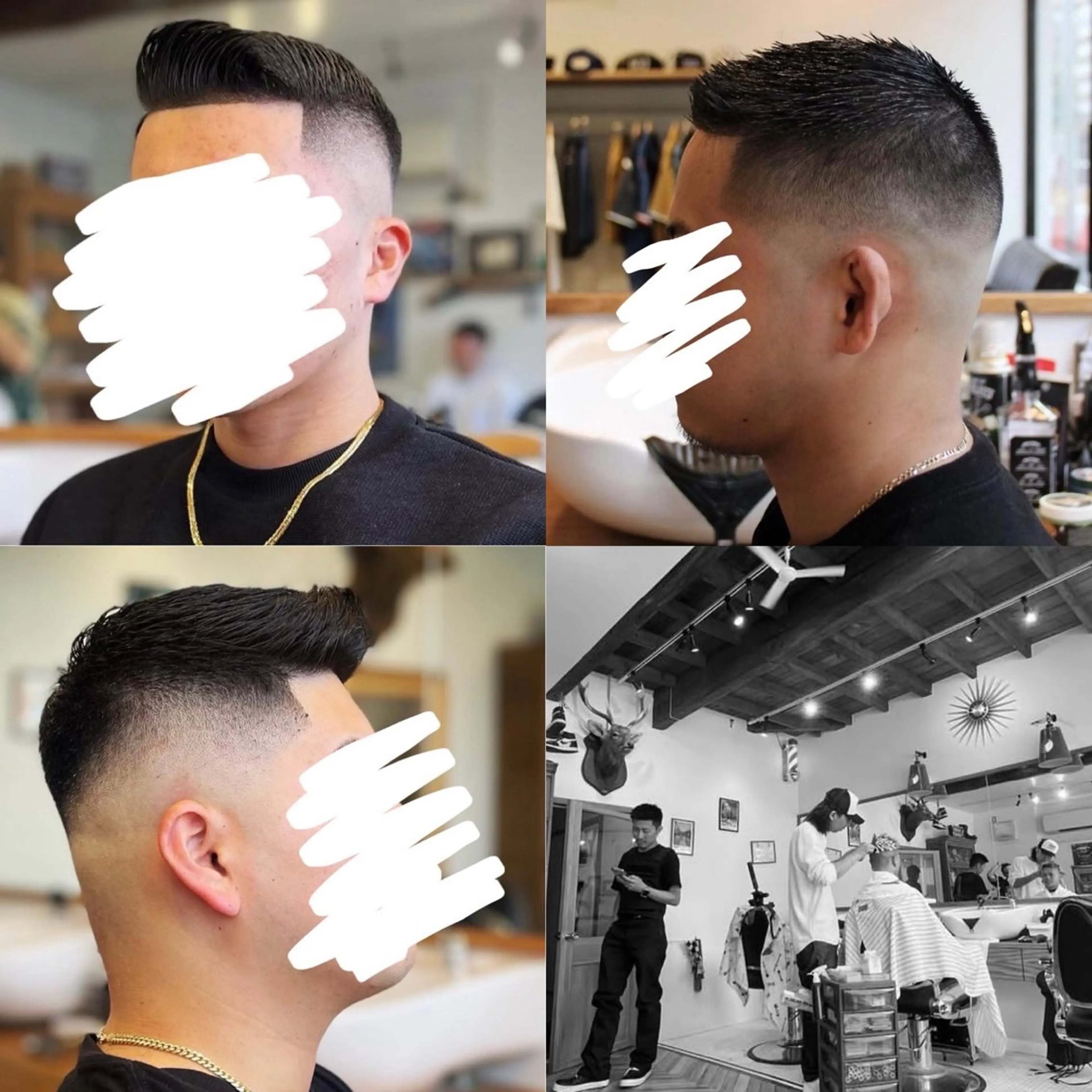 ショート メンズ フェードカット takebuchi harukaのヘアスタイル