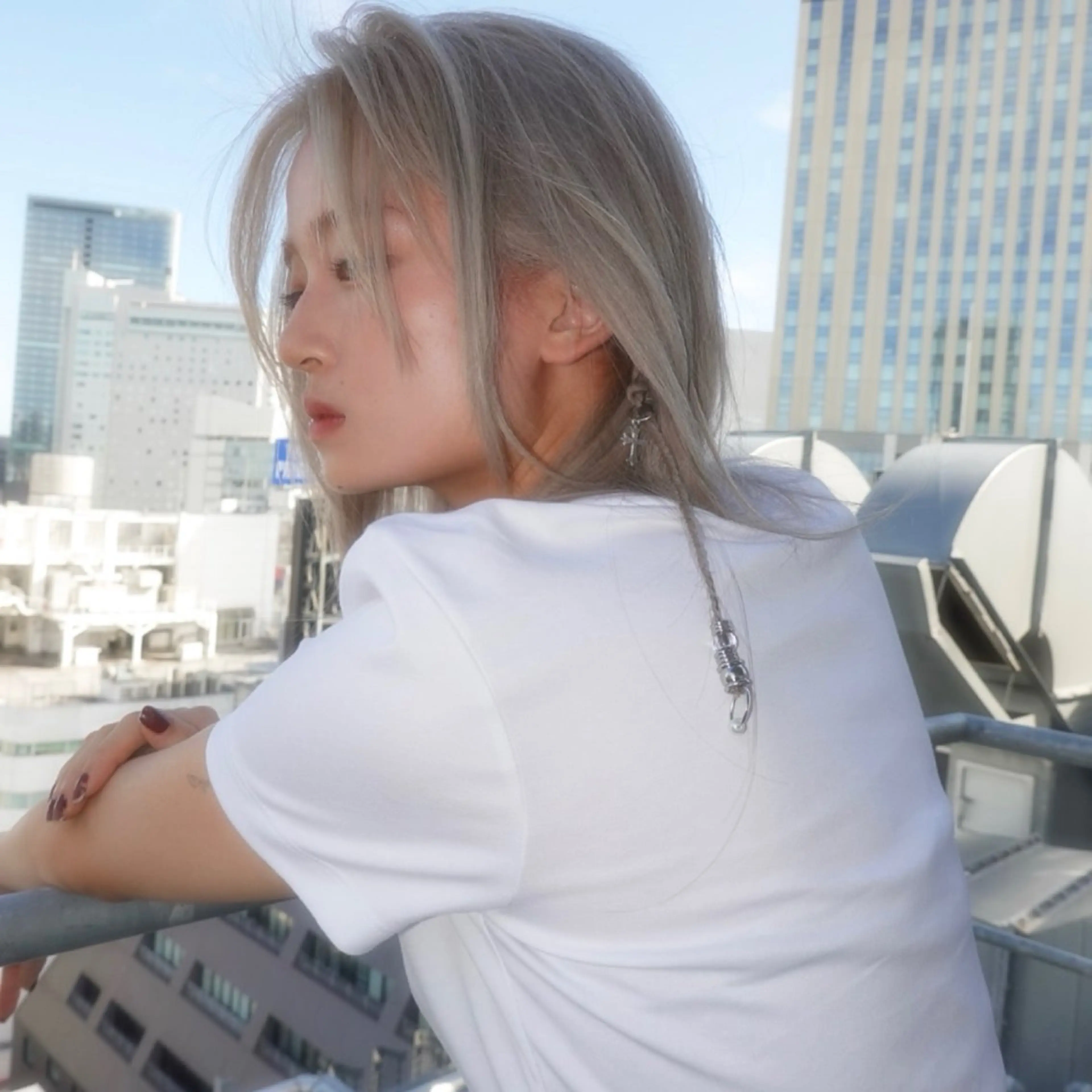 ロング カラー ヘアアレンジ bloc japon所属・ﾌﾞﾚｲｽﾞ˚✧₊⁎ ﾚｲﾔｰToriのヘアスタイル