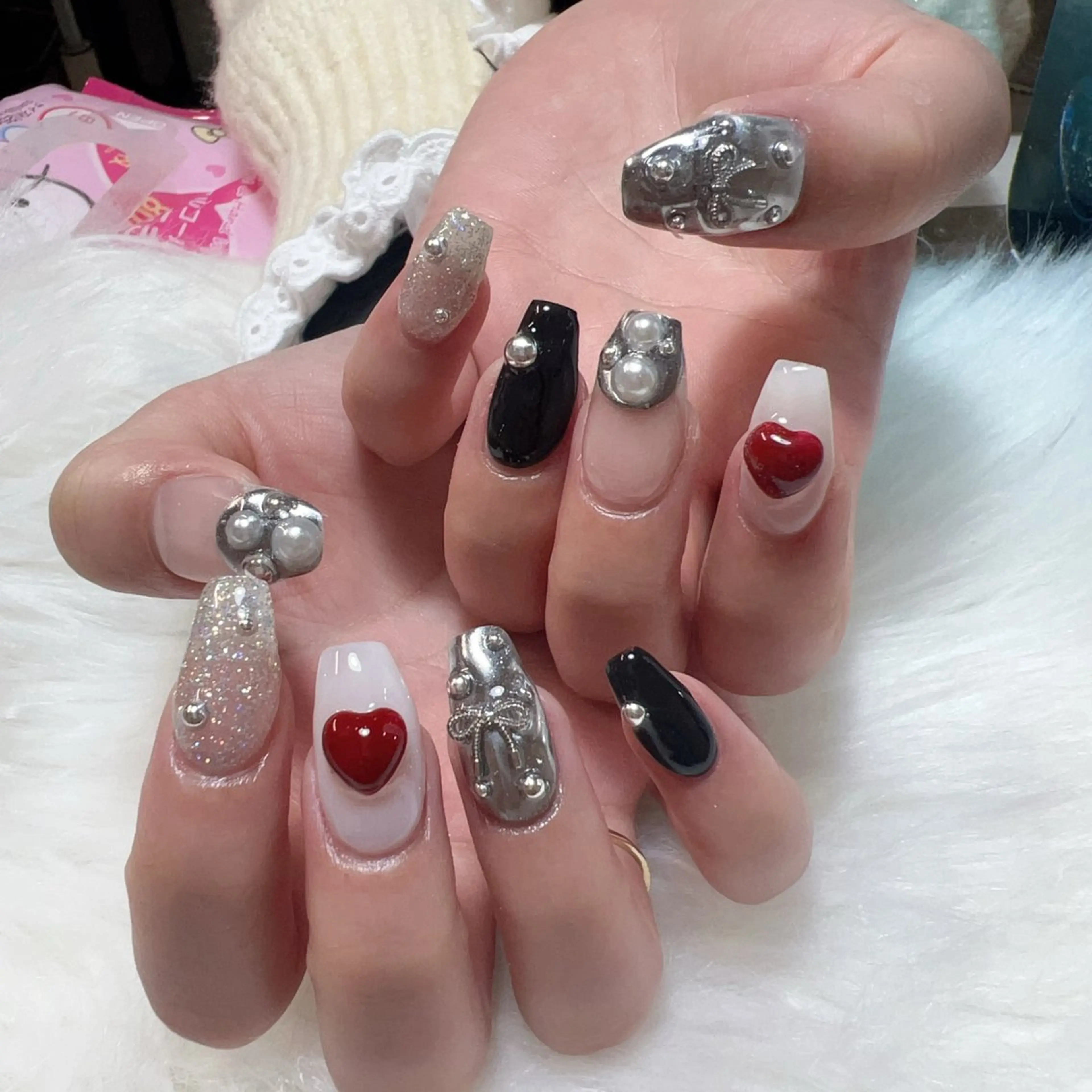ネイル ハンドネイル 🎀nana🫧 ワンホンネイル🎀のネイルデザイン