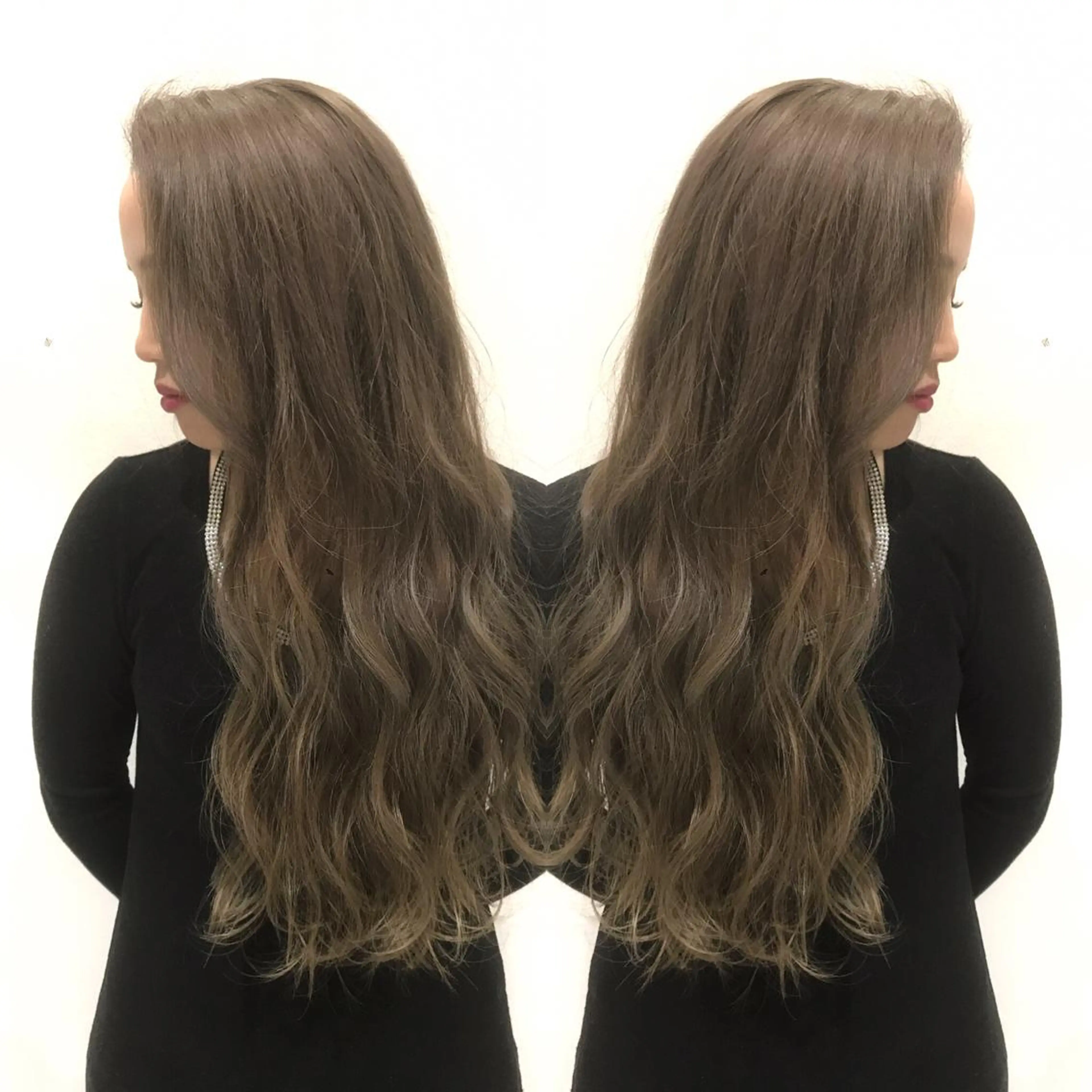 ロング ヘアカラー ブリーチカラー☆ 再生トリートメントのヘアスタイル