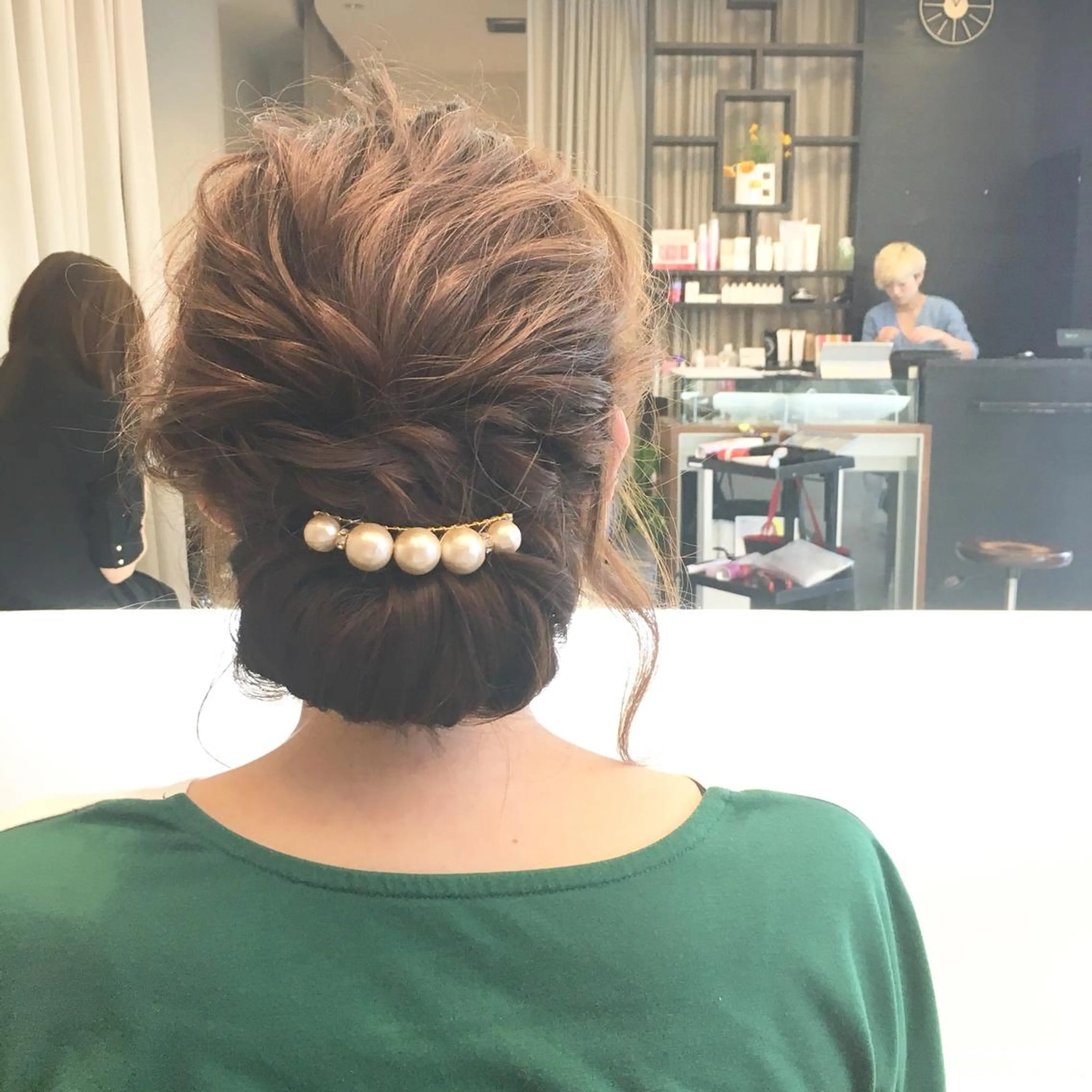 ミディアム ヘアアレンジ 西川 ヒロキのヘアスタイル