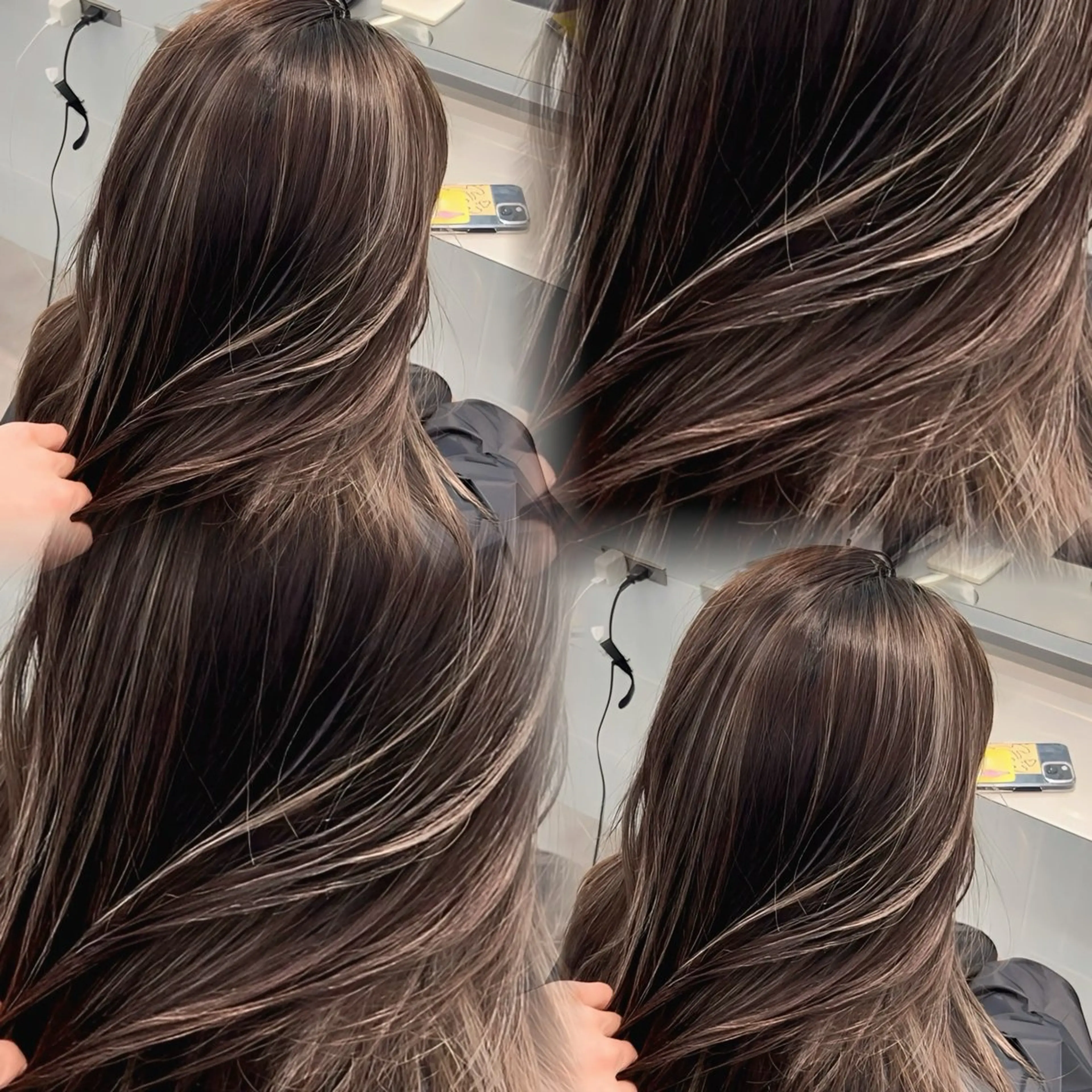 ロング カラー ハイライトカラー ハイライト ✨レイヤーカット 海外ヘア/原宿✨のヘアスタイル