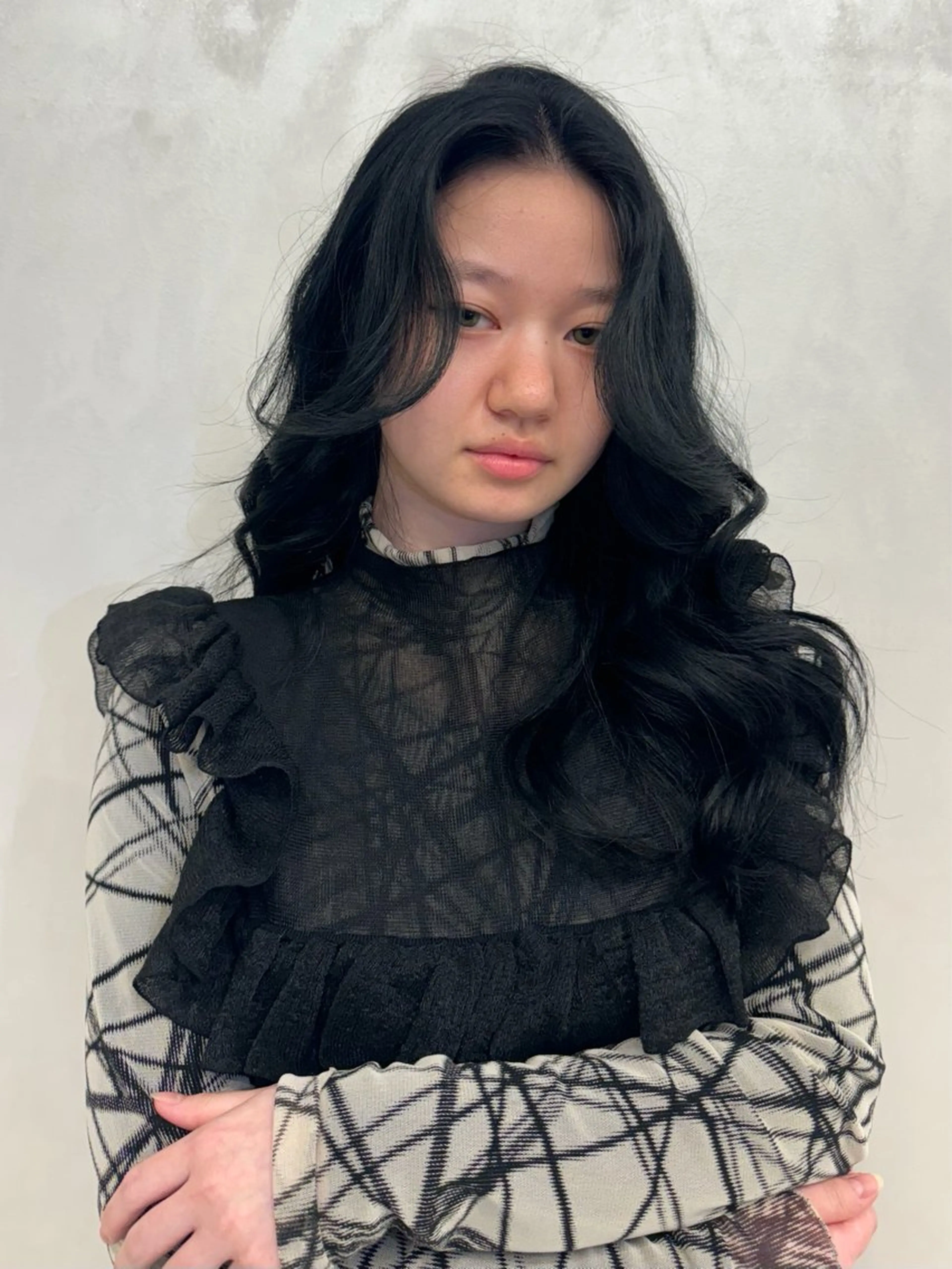 ロング カラー ヘアアレンジ MIYU/ニュアンス /ケアブリーチカラーのヘアスタイル