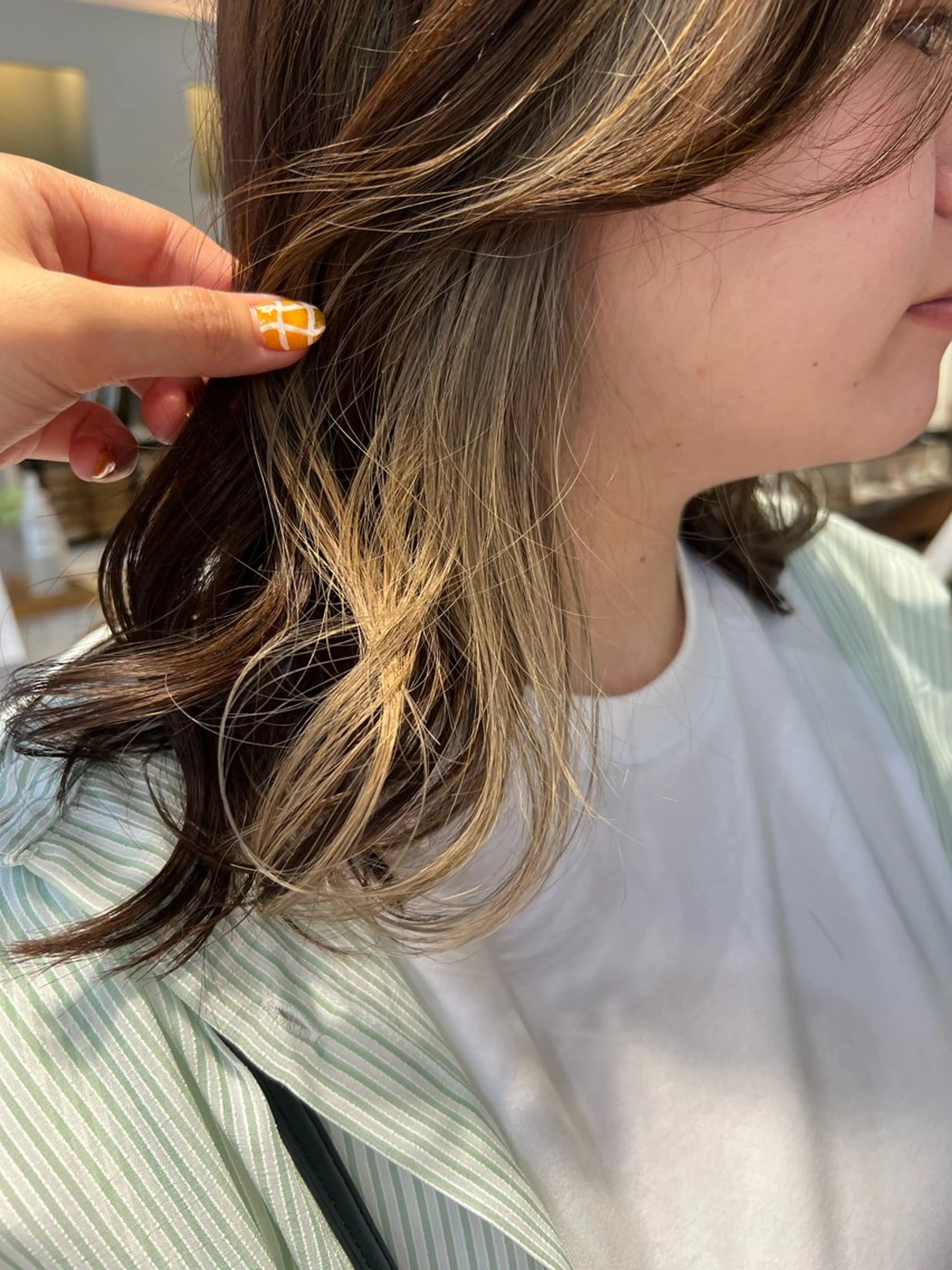 カラー ベージュカラー カット ヘアカラー インナーカラー♡ Nanakoのヘアスタイル