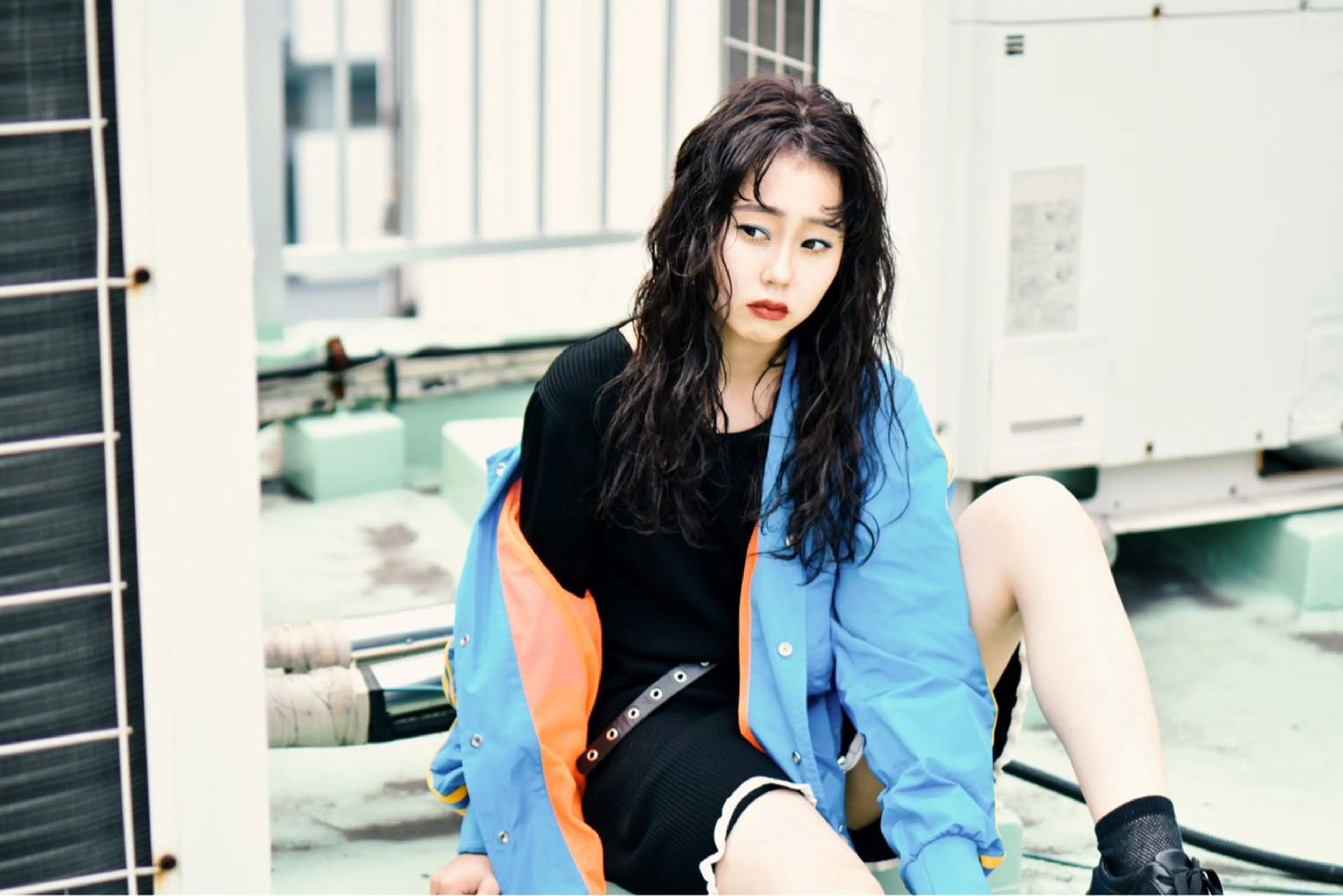 セミロング カラー パーマ ニュアンスパーマ カット ヘアカラー ✂︎ wakano shinpei✂︎のヘアスタイル