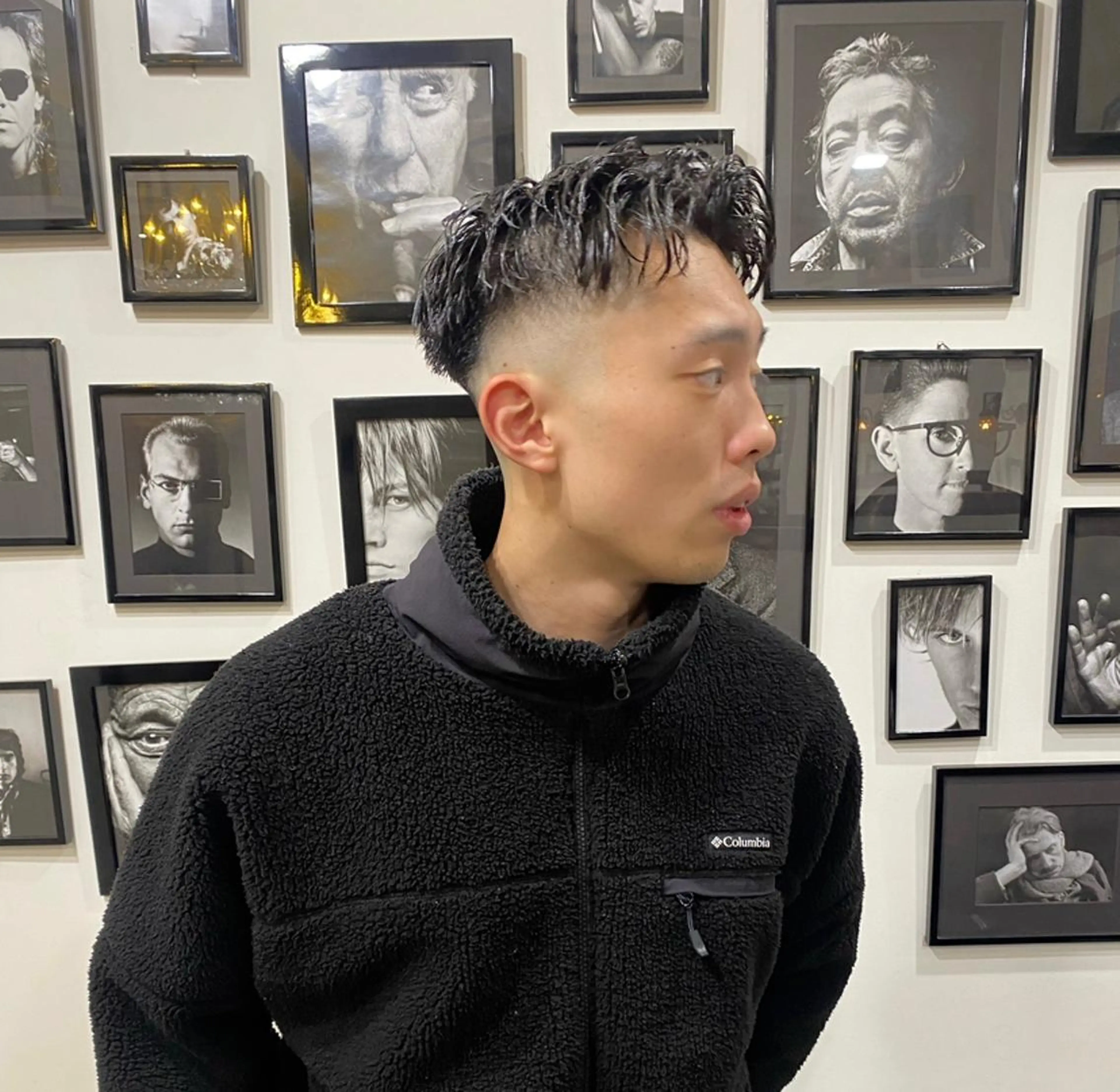 パーマ メンズ ボブ  レイヤー 髪質改善  相澤晃希のヘアスタイル