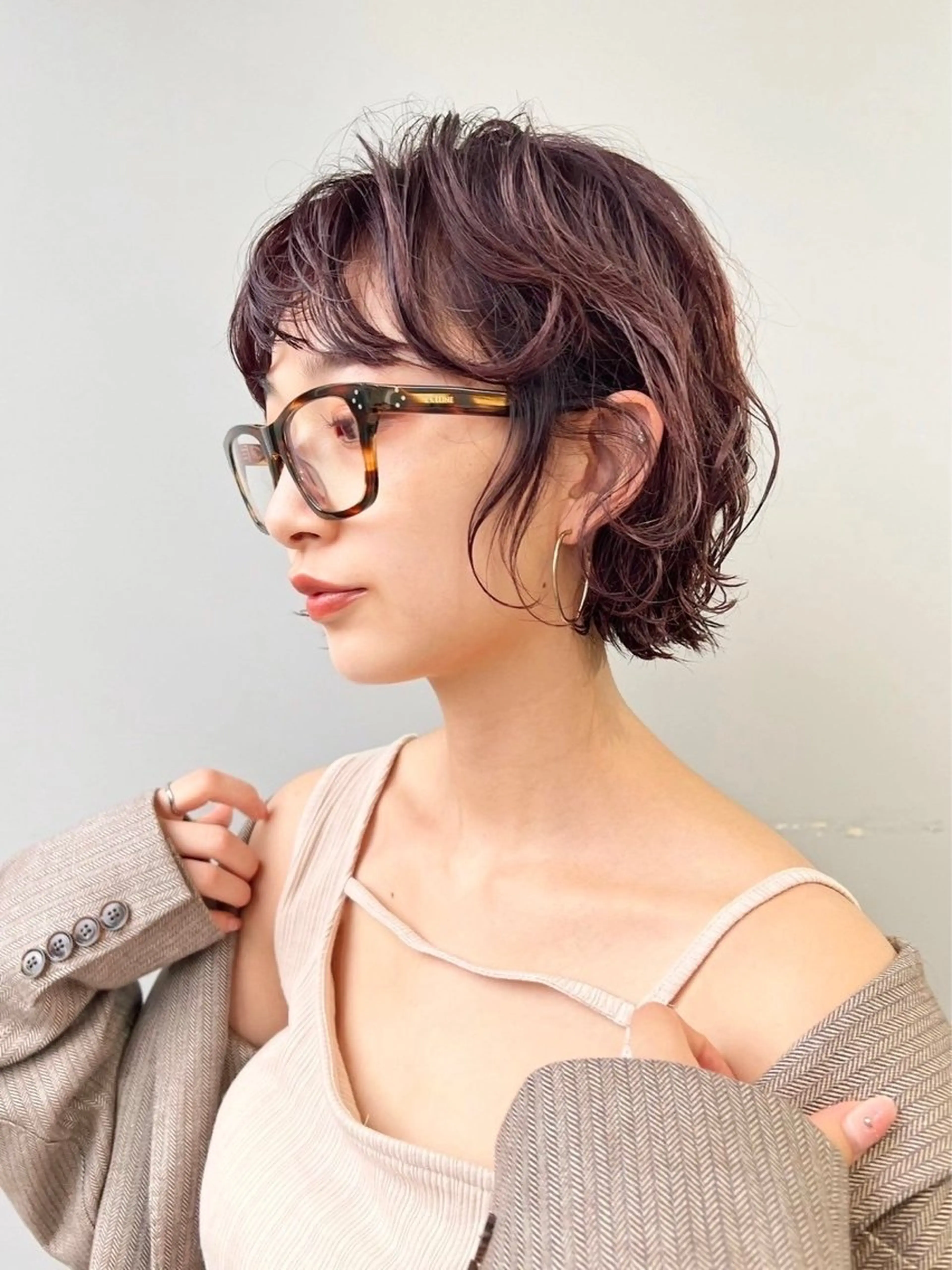 パーマ RIN パーマ/暖色カラーのヘアスタイル