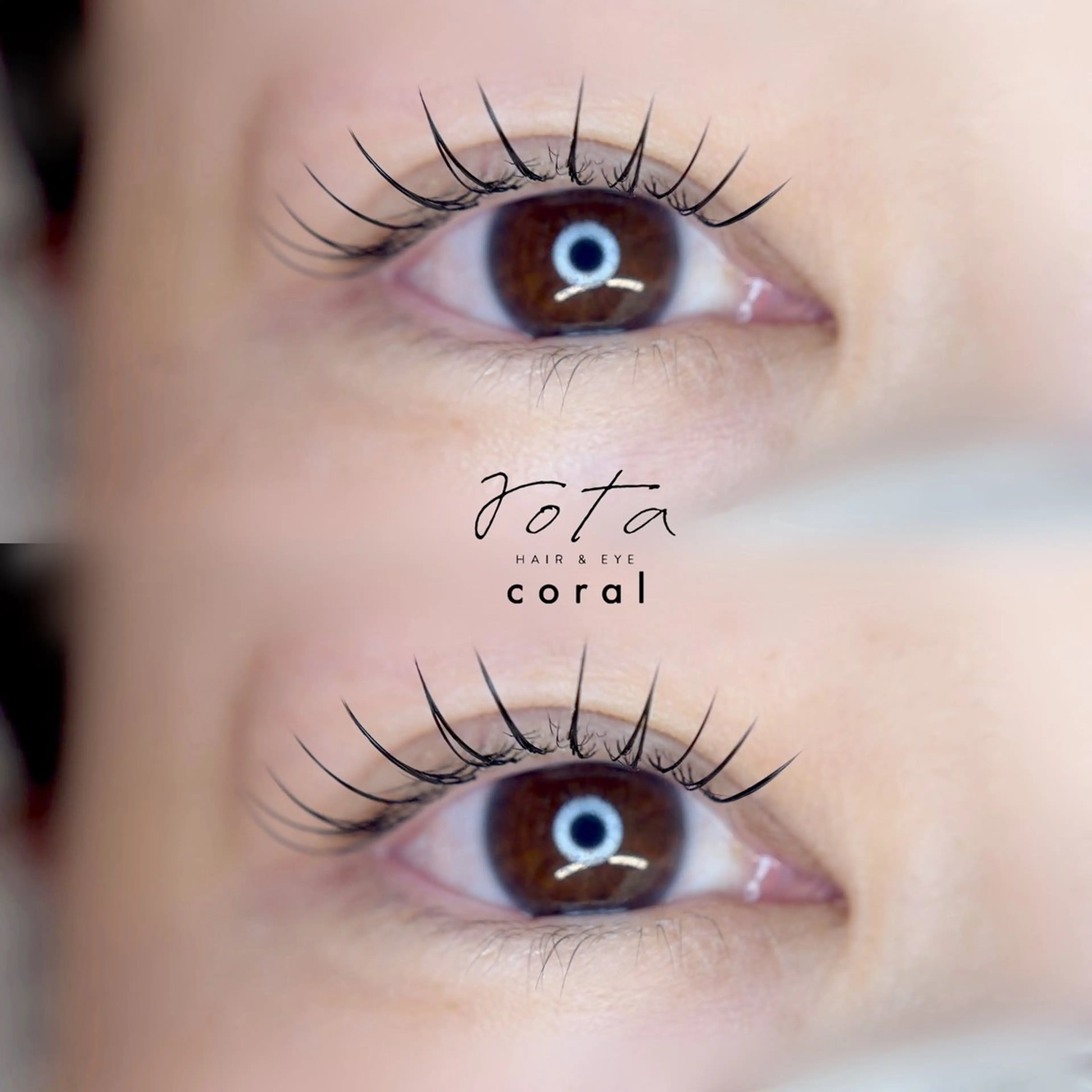 マツエク・マツパ Cカール キュート フラットラッシュ マツエク ゆら🫧rota coral🫧のマツエク・マツパデザイン