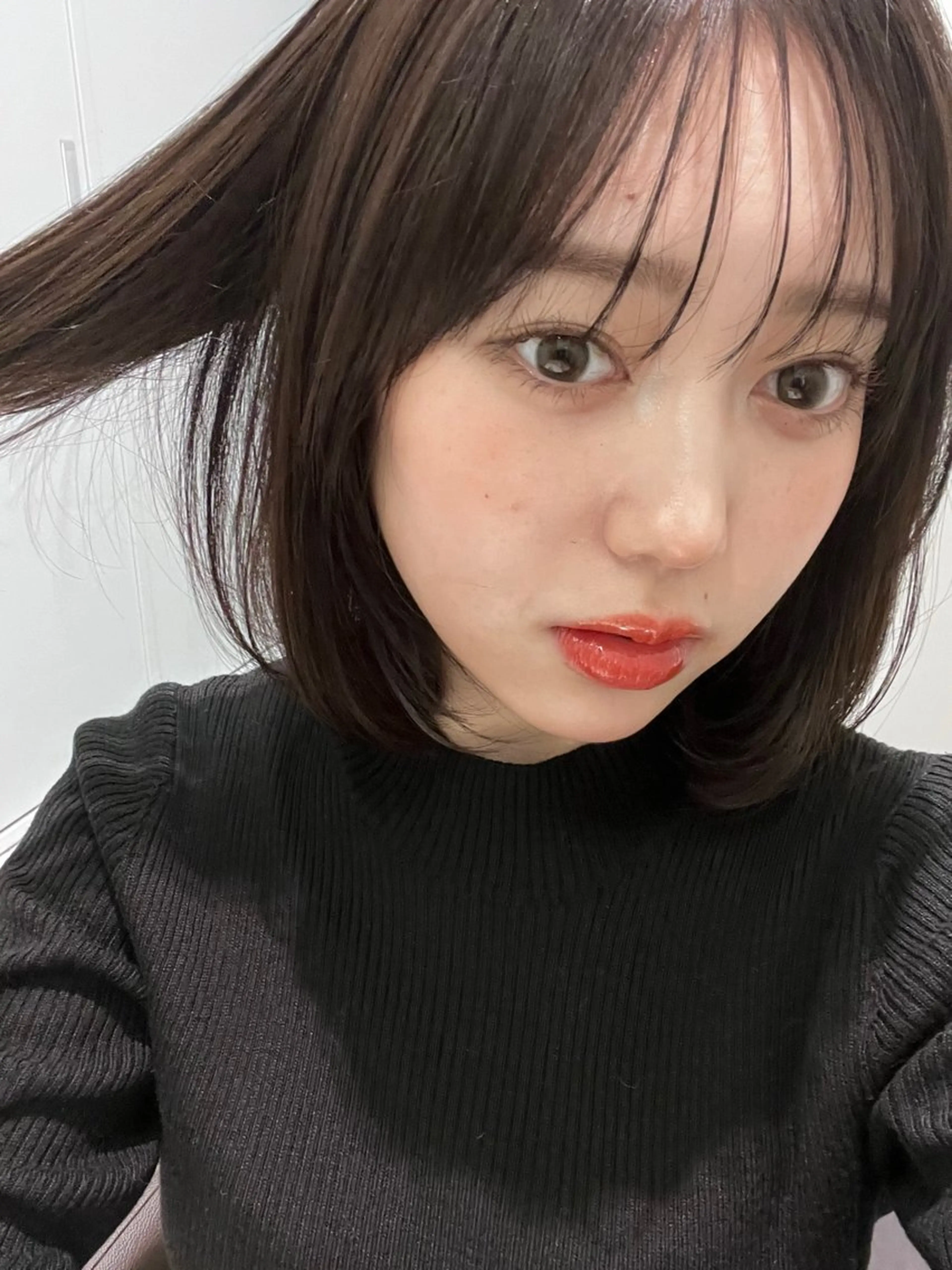 カット+地毛風ストレート+ケアカラー+髪質改善ダイアモンドトリートメントの写真