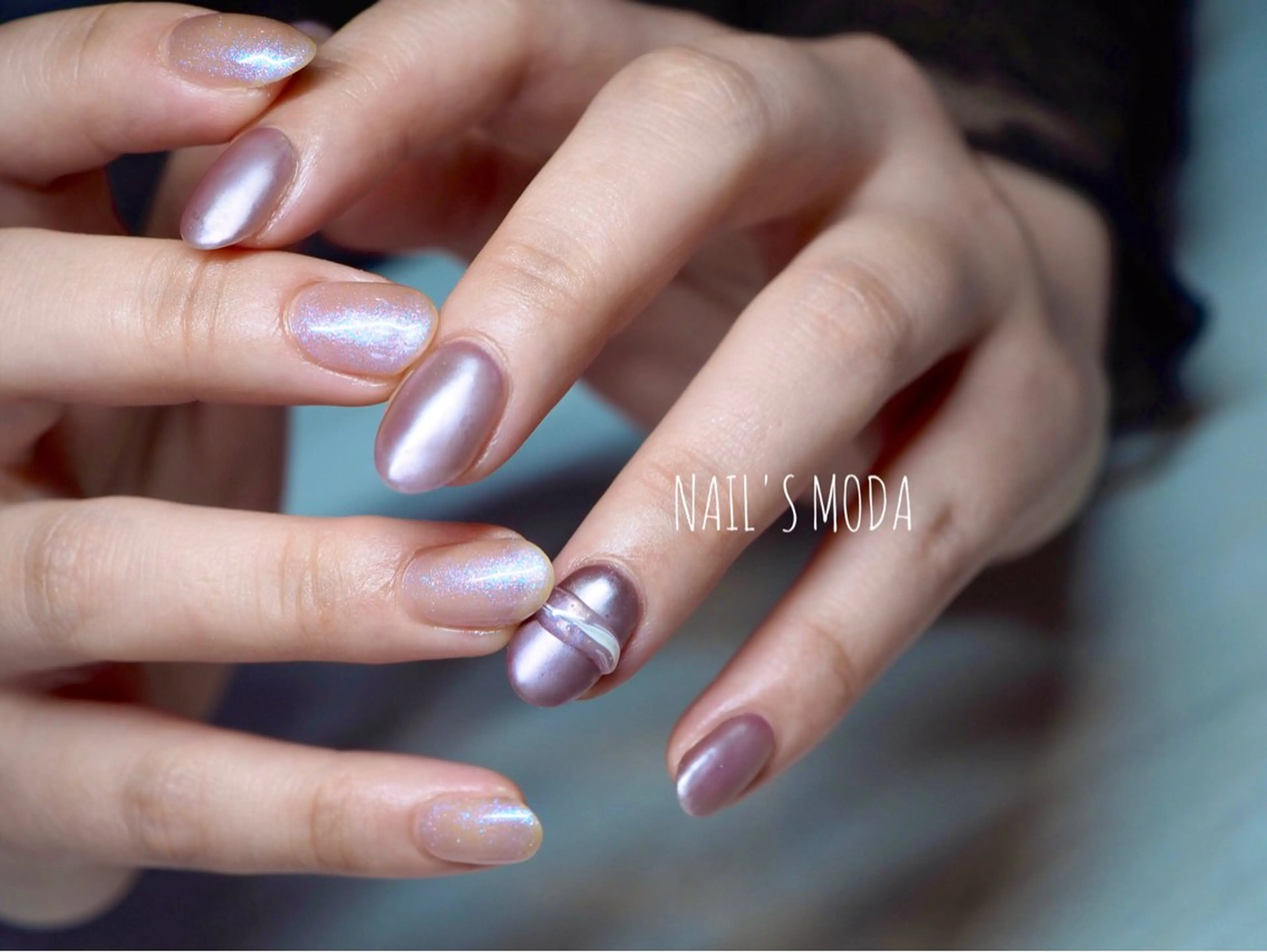 ネイル マットネイル ミラーネイル NAIL'S MODAのネイルデザイン