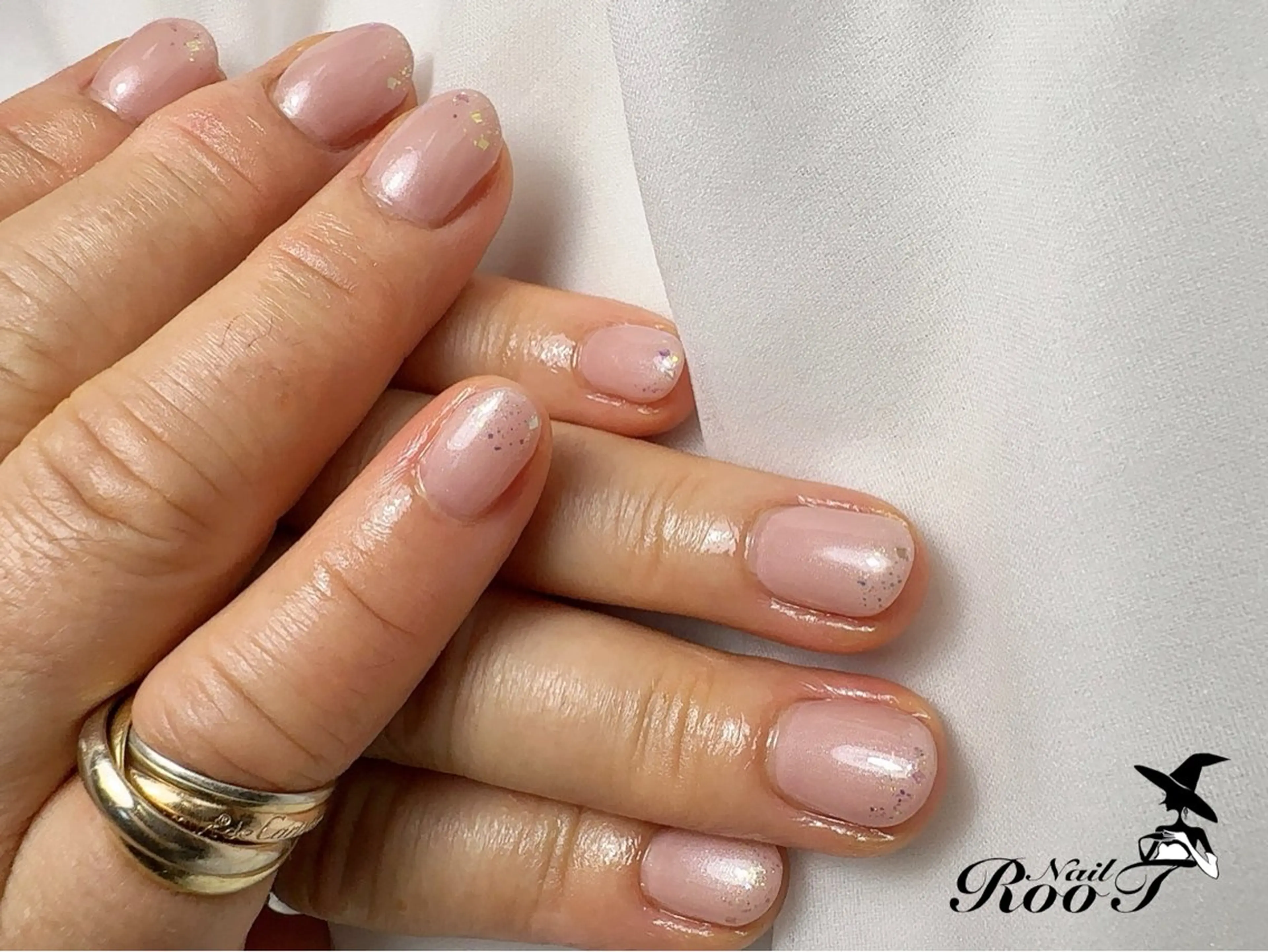 ネイル グラデーション ラメ(グリッター) ラメグラデーション ハンドネイル RooT Nailのネイルデザイン