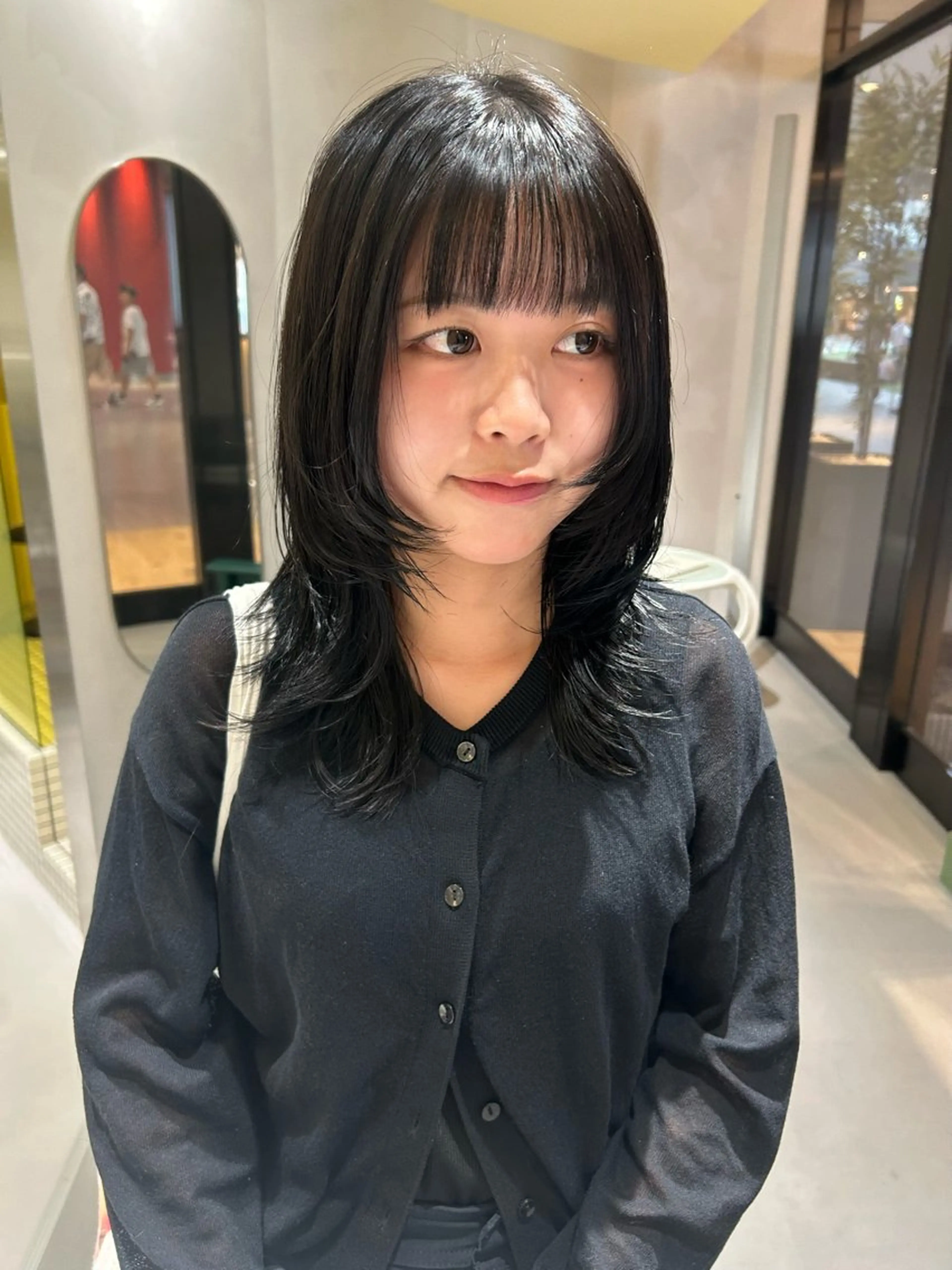 セミロング カラー ハッシュカット 透明感カラー/レイヤ ー🌙Honokaのヘアスタイル