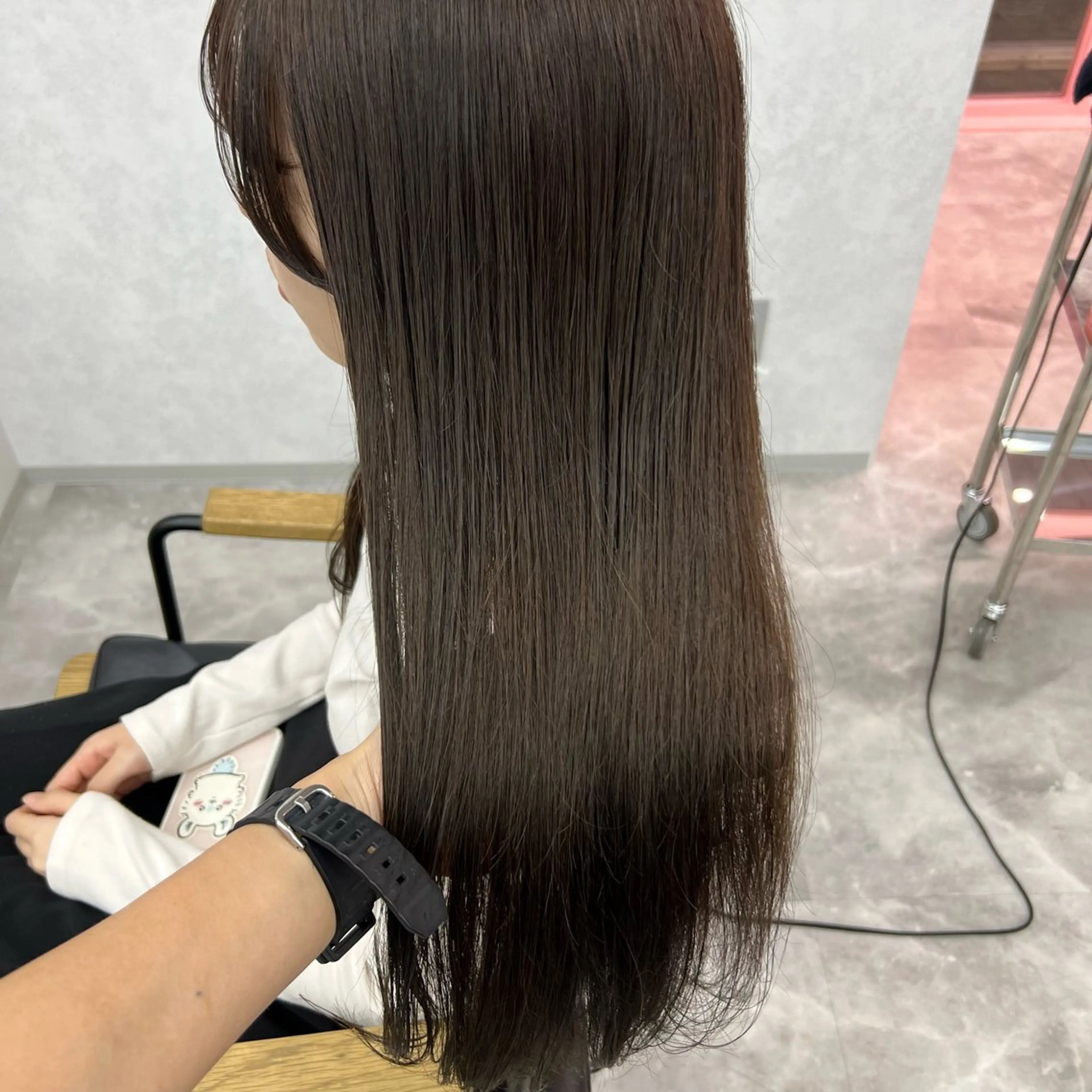 ロング カット ヘアカラー トリートメント 岸下 理緒のヘアスタイル
