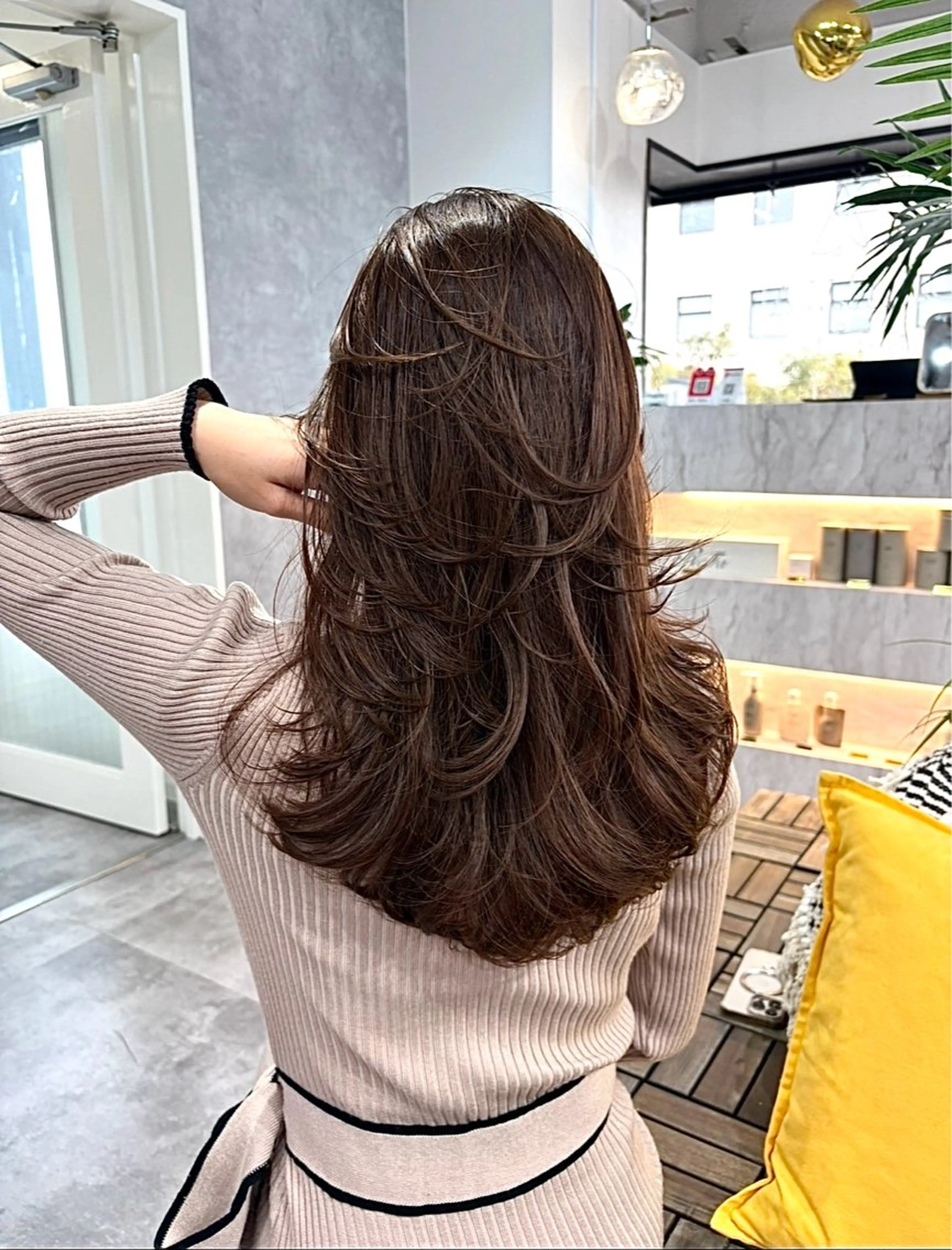 ロング カット ヘアカラー トリートメント 大人上品特化 レイヤー🇺🇸山村のヘアスタイル