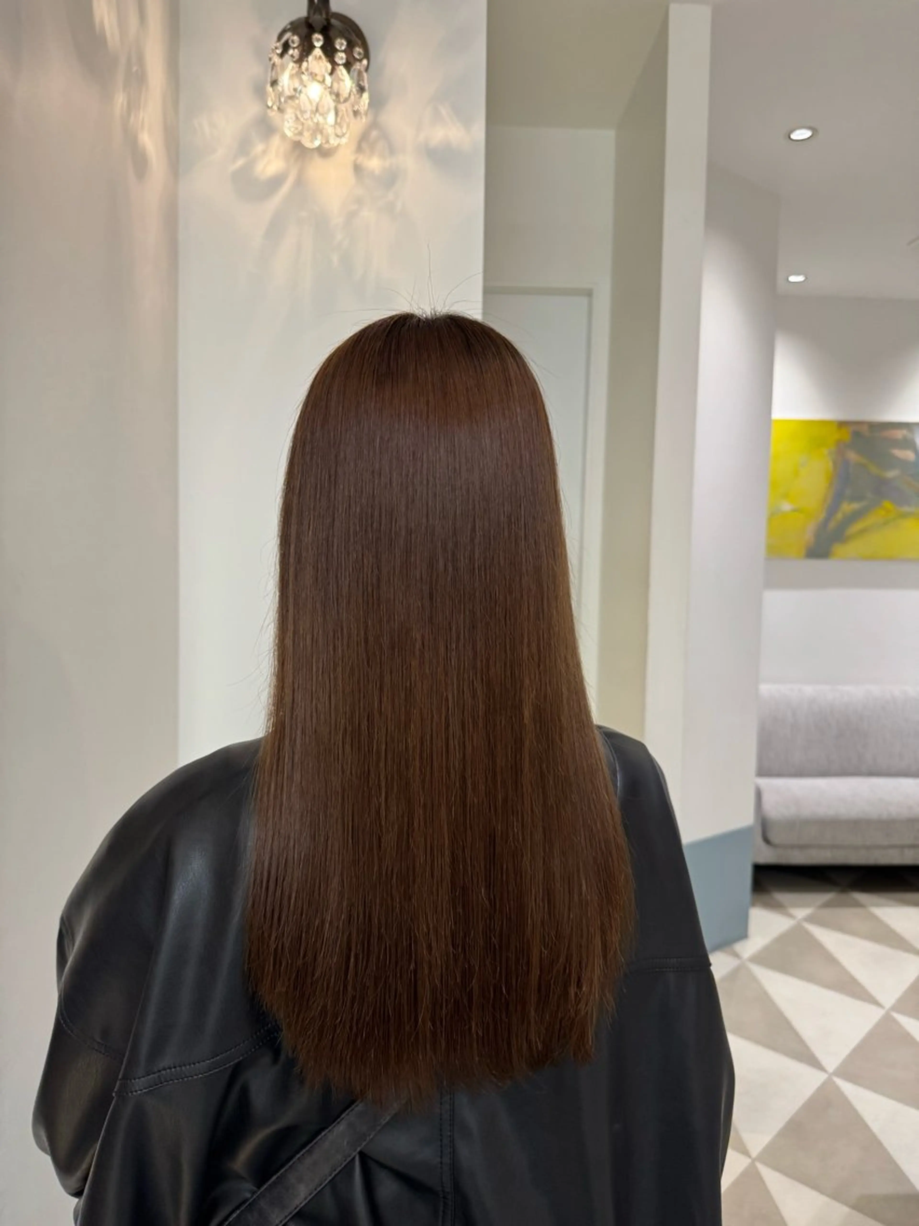 ロング 縮毛矯正 トリートメント 佐藤 天真のヘアスタイル