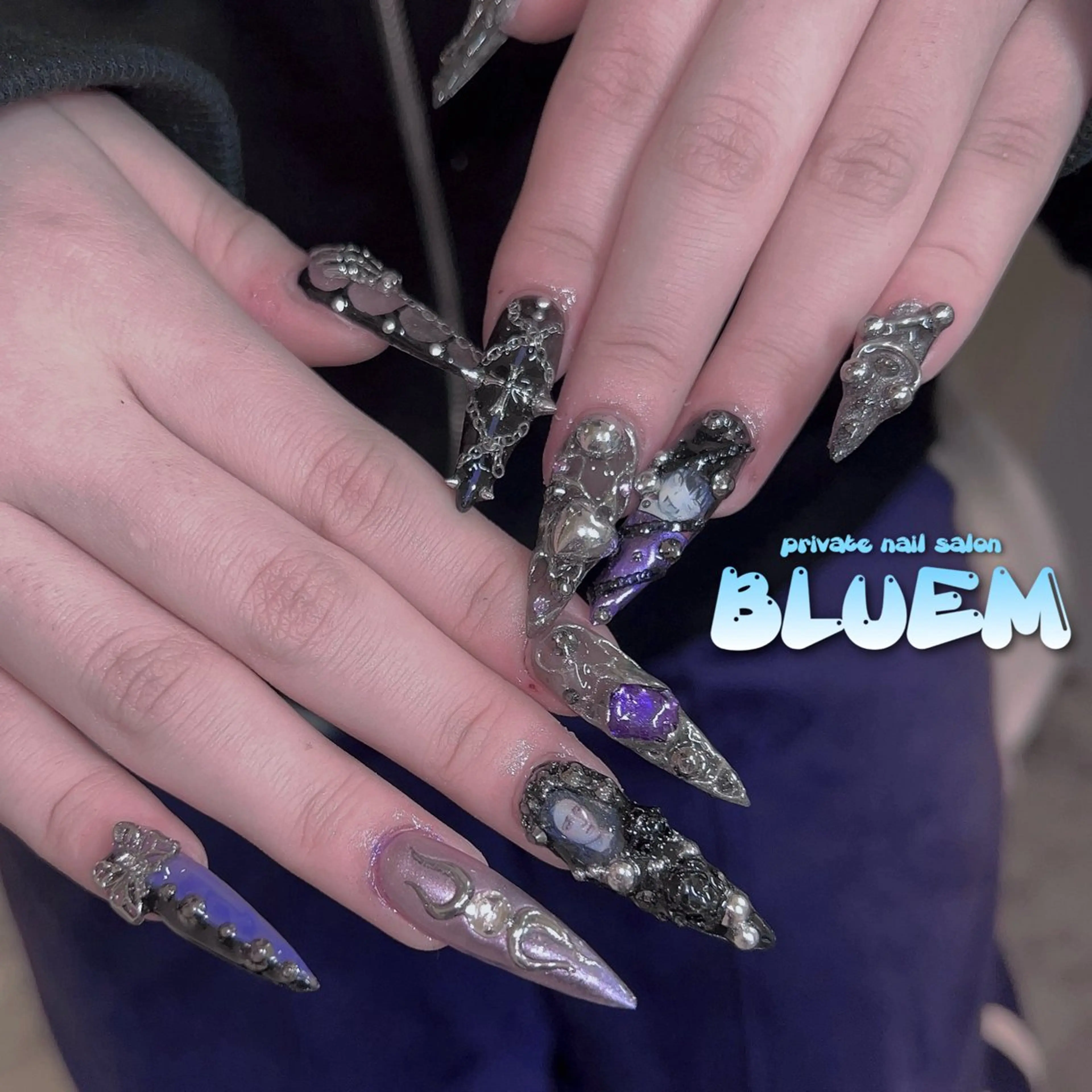 🩵スカルプやり放題(フルアート)🩵の写真