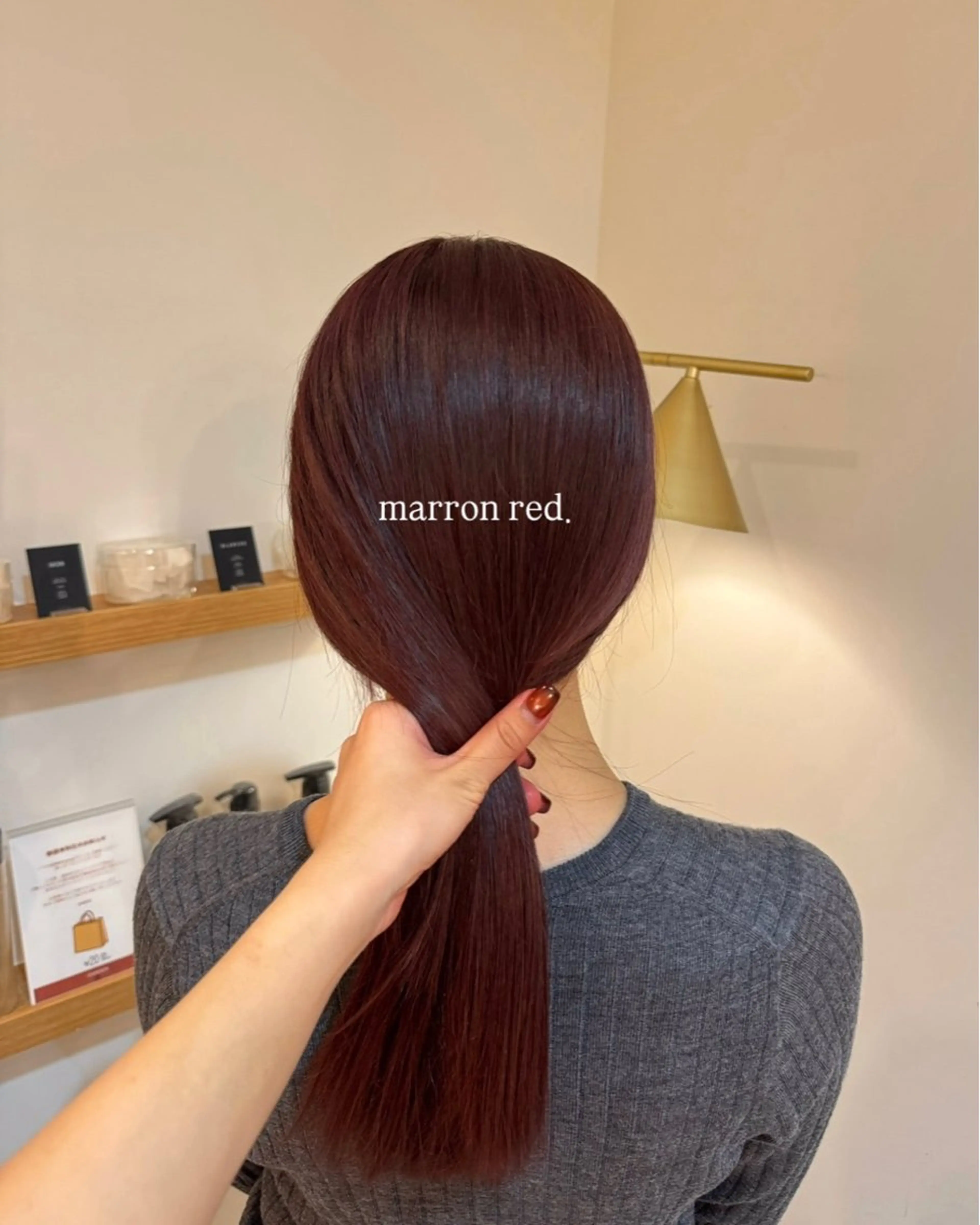 ミディアム カラー 暖色/ブリーチカラー 🍊 yu-na.のヘアスタイル