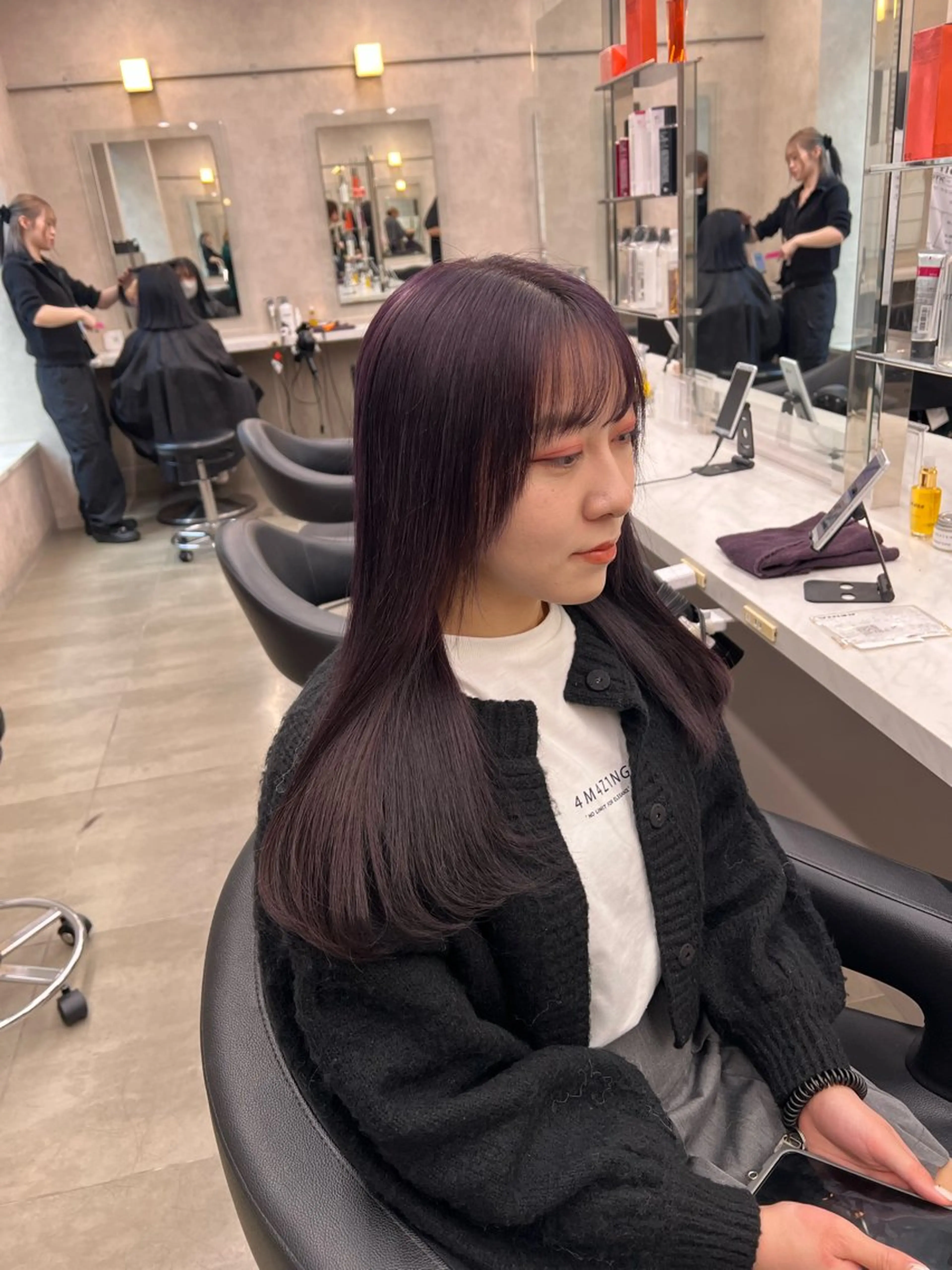 ロング カラー 💖札幌カラー 指名No.1💖玲奈のヘアスタイル