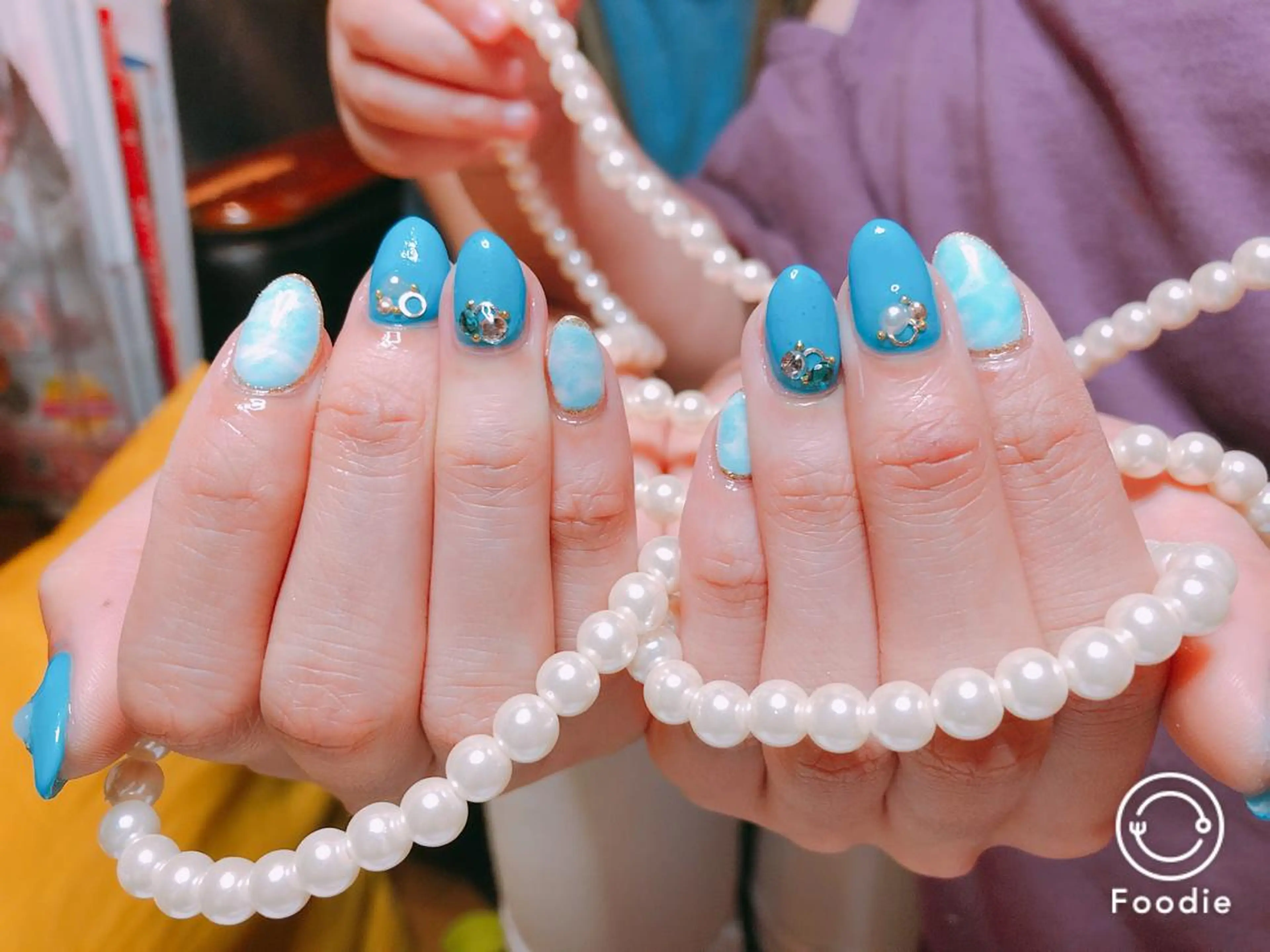 ミディアム ネイル 長さ出し専門 nynaのネイルデザイン