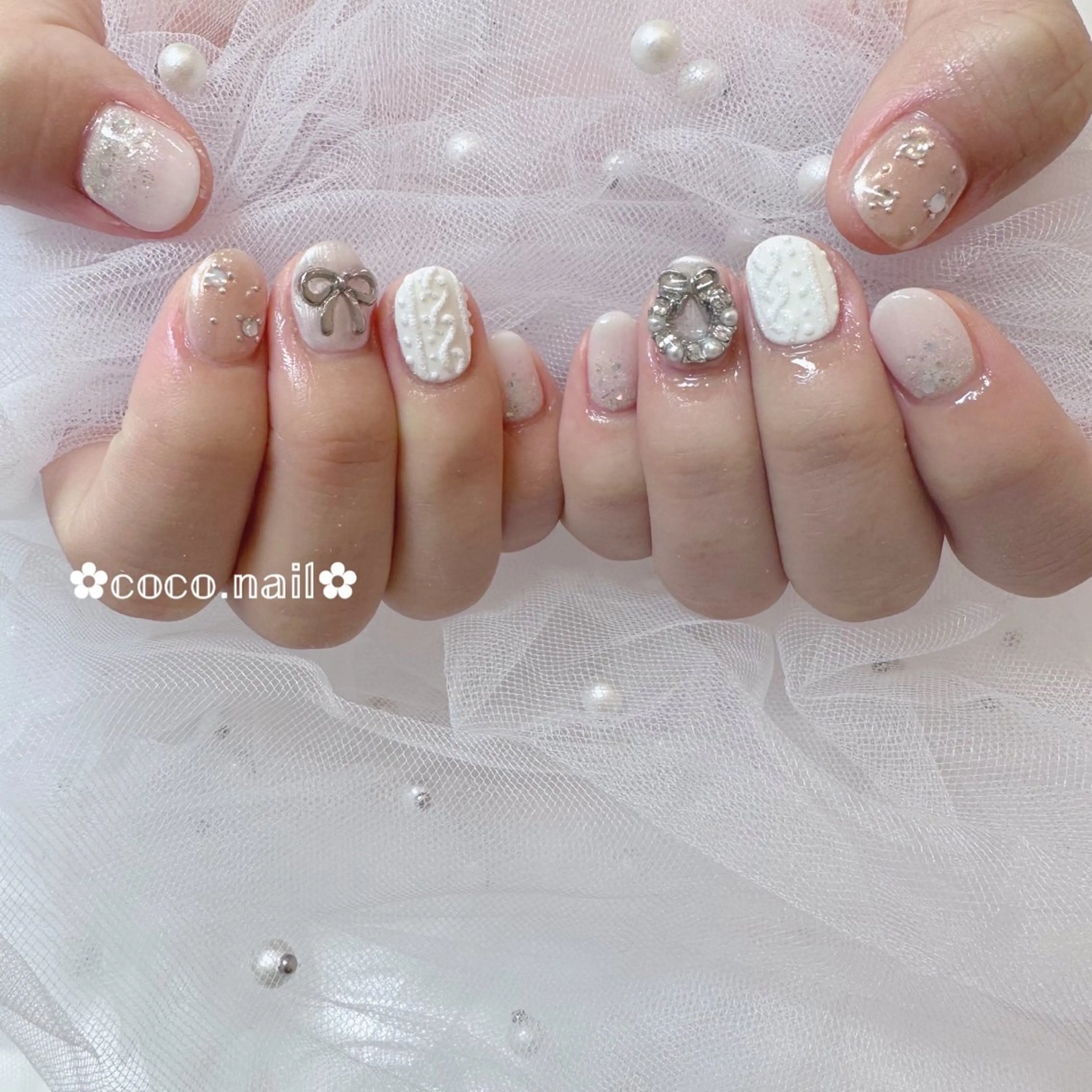 ネイル ハンドネイル lili.nail y2k/長さ出しのネイルデザイン