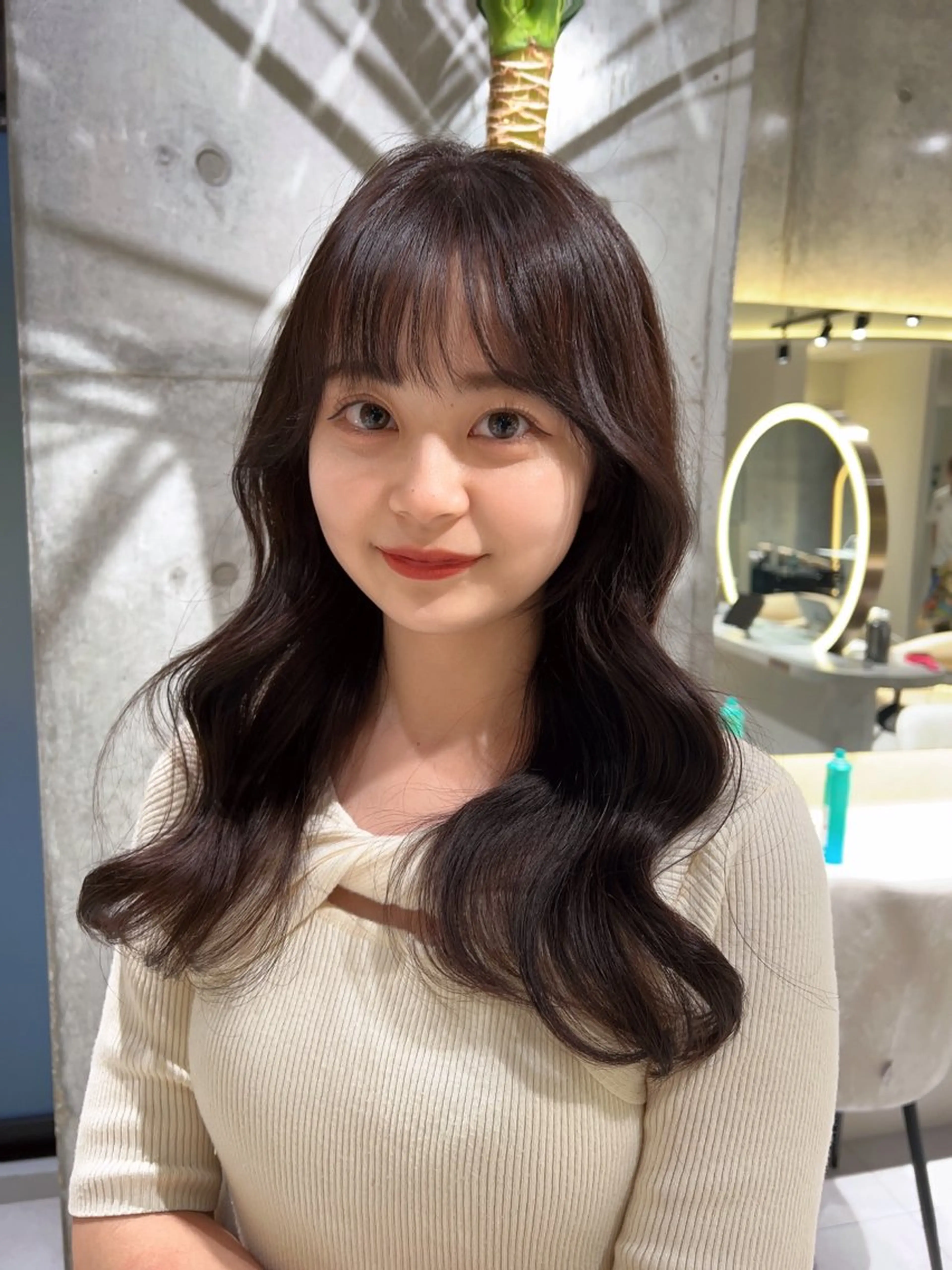 ロング 顔周り🇰🇷韓国 レイヤー/モエのヘアスタイル