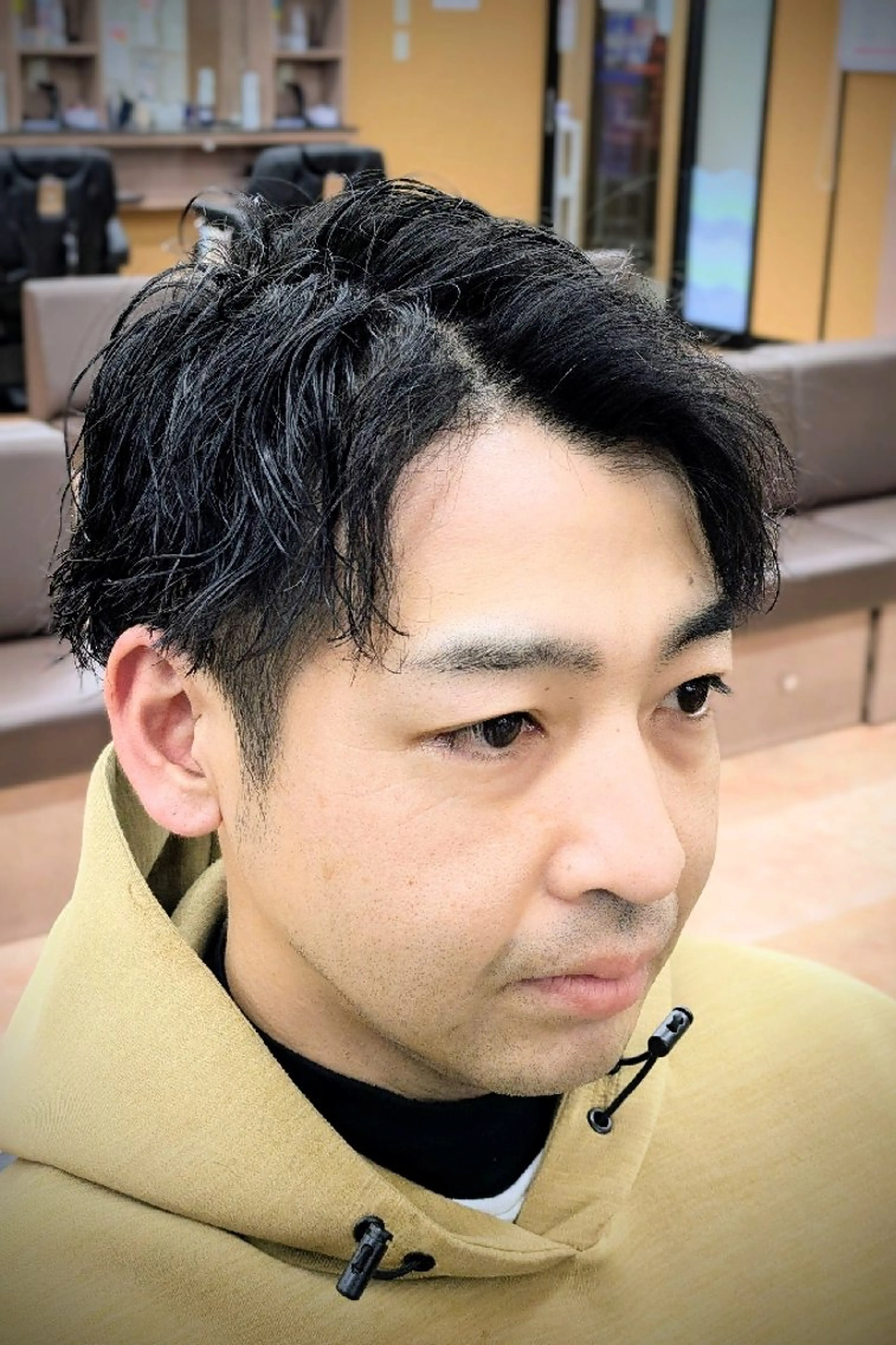 ショート パーマ 理容プラージュ燕三条 福井のヘアスタイル