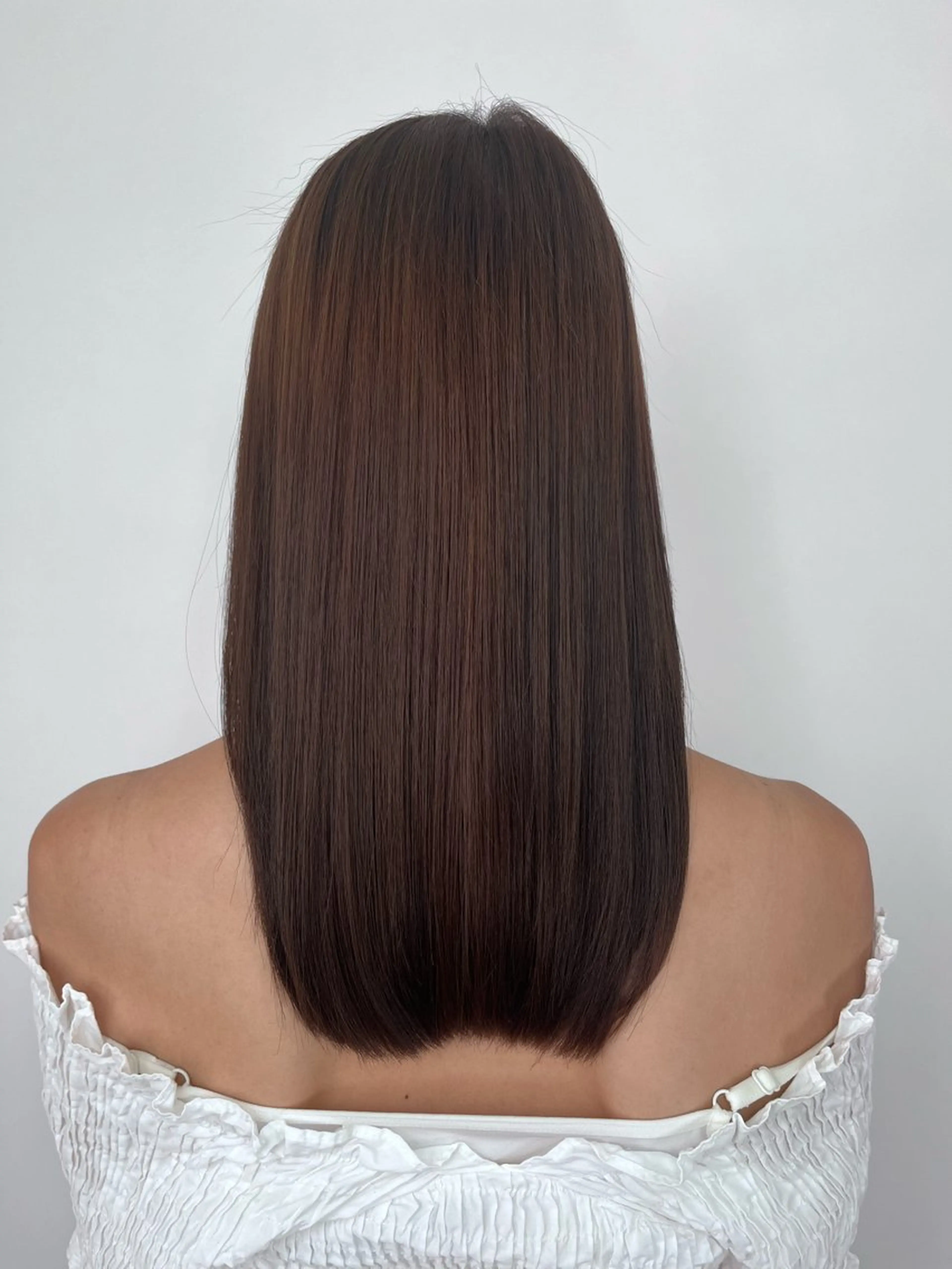 セミロング カット ヘアカラー トリートメント 平田 晟也のヘアスタイル