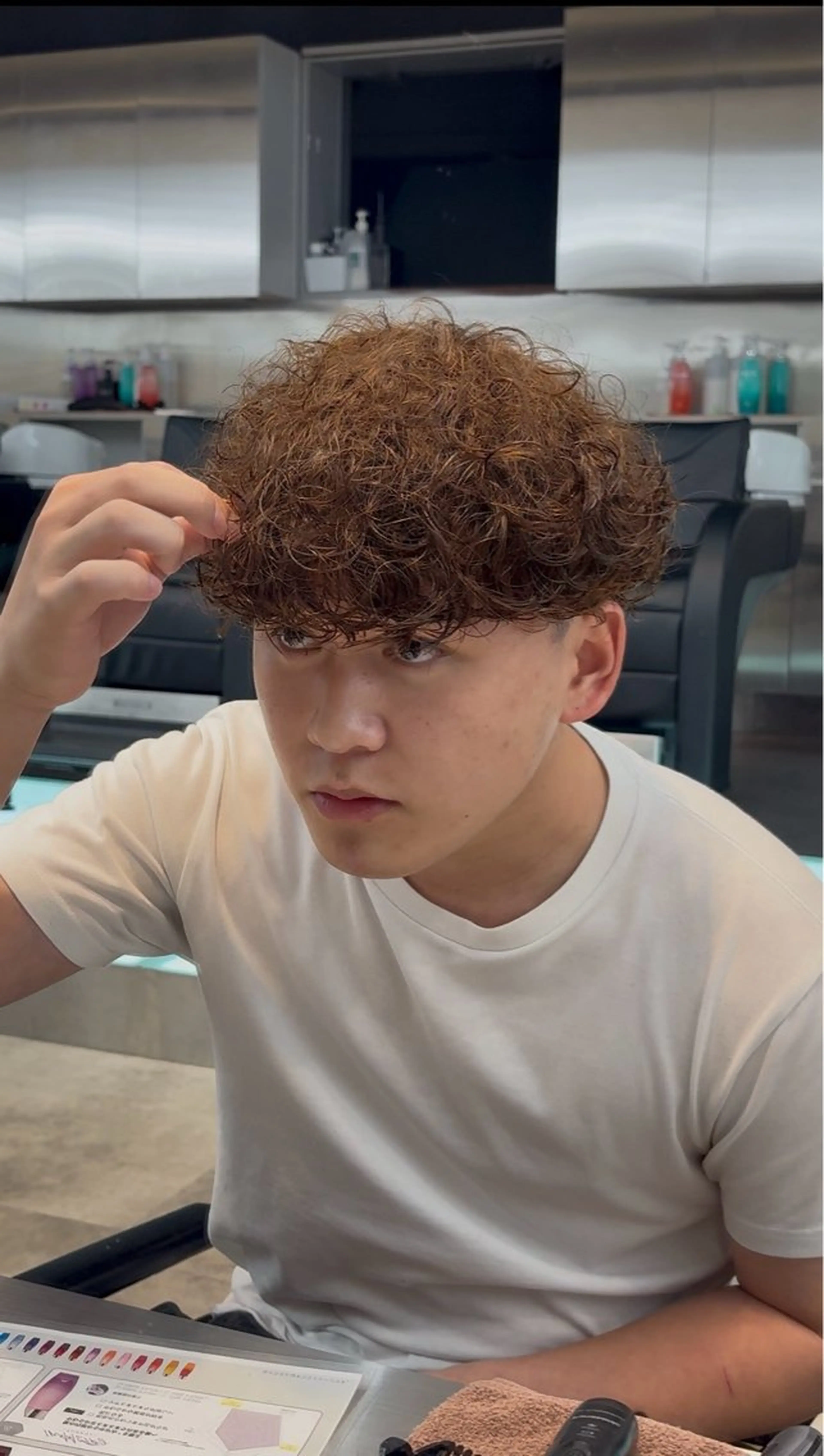 パーマ メンズ カット パーマ fifth 武正 琉生のヘアスタイル