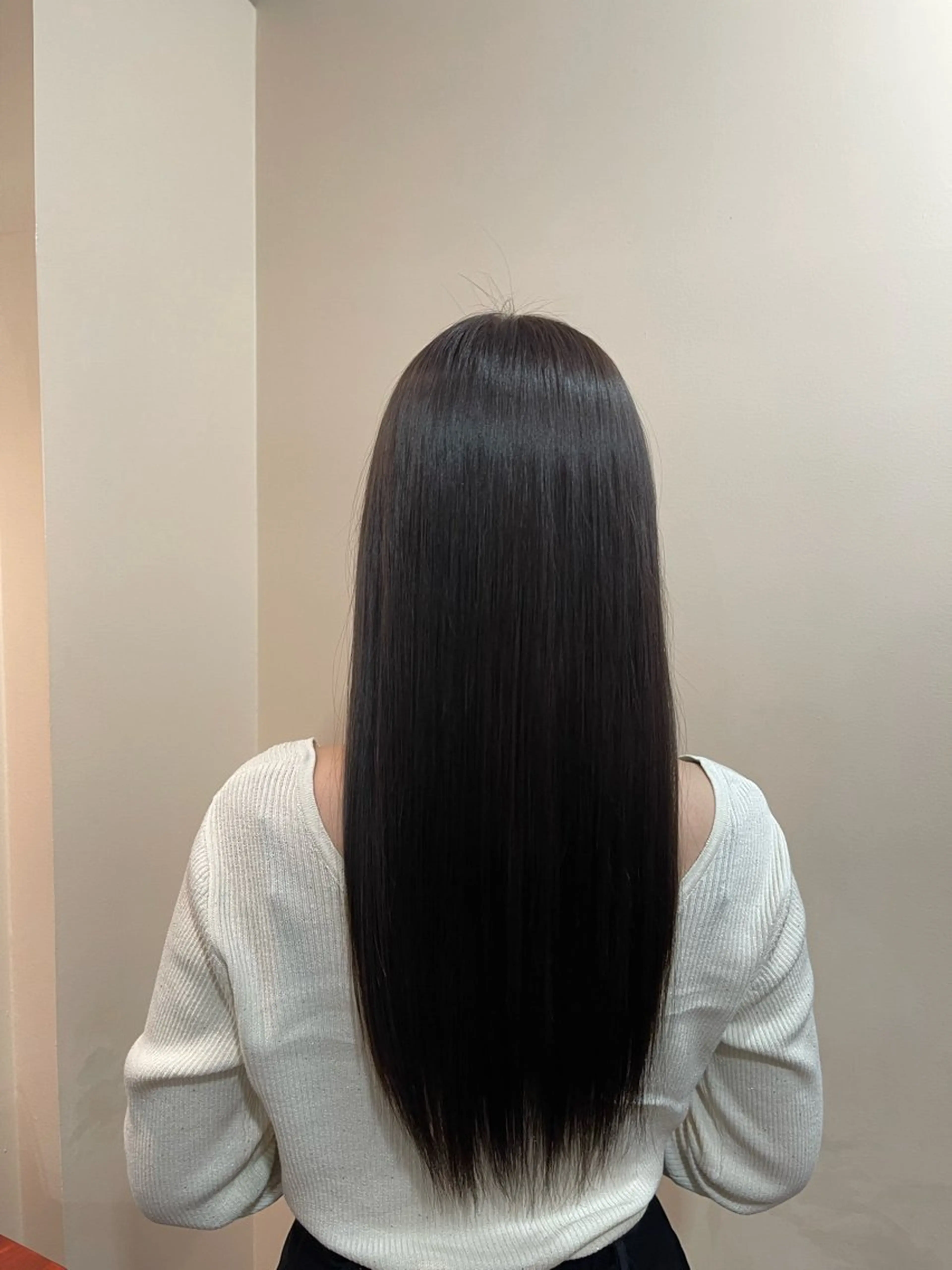 ロング 酸性ストレート 縮毛矯正 テライ ケイショウのヘアスタイル