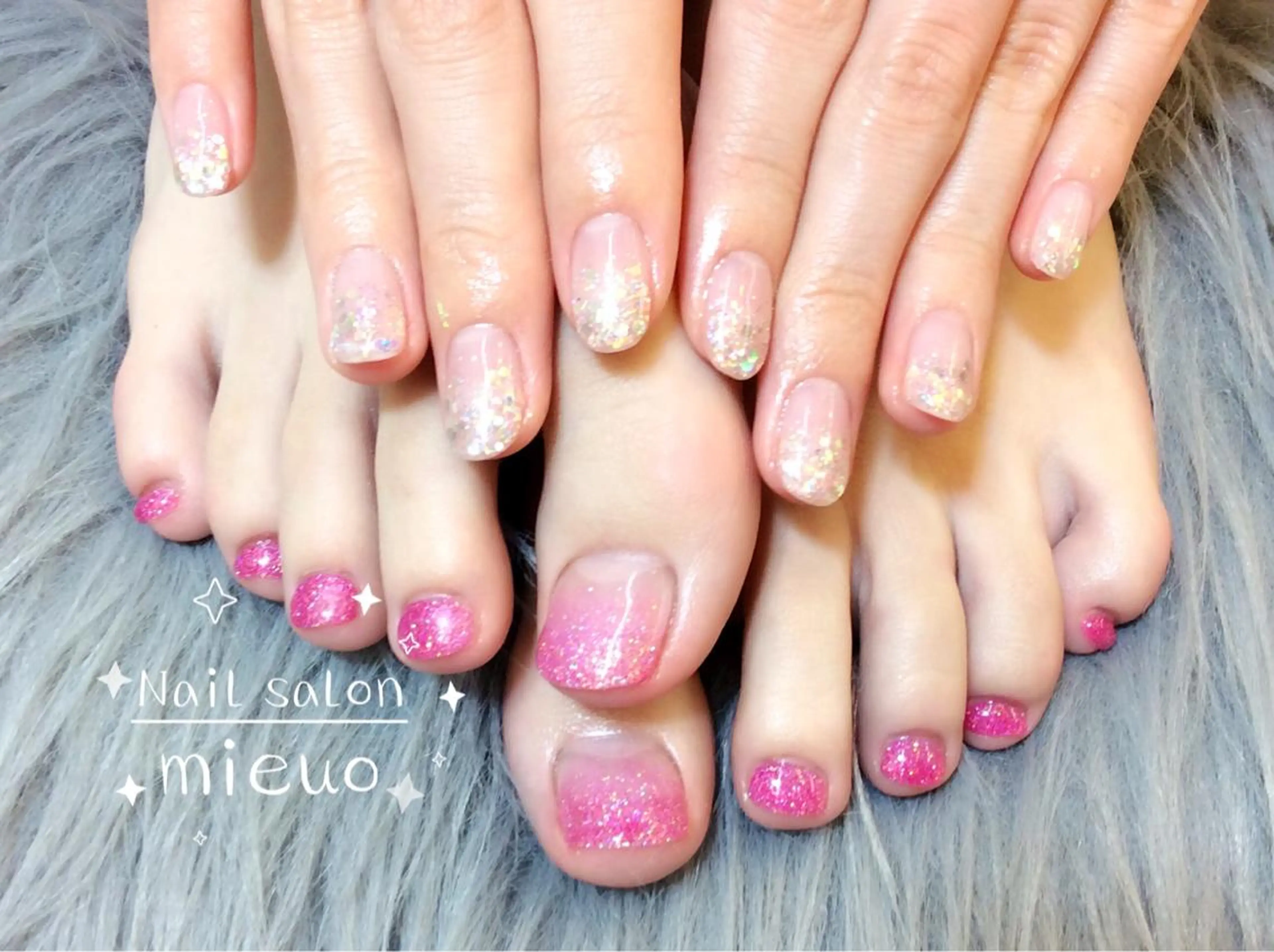 【初回ソフトジェルオフ無料】ミニも限定☆ハンドとフットワンカラーセット¥9280 <120分>の写真