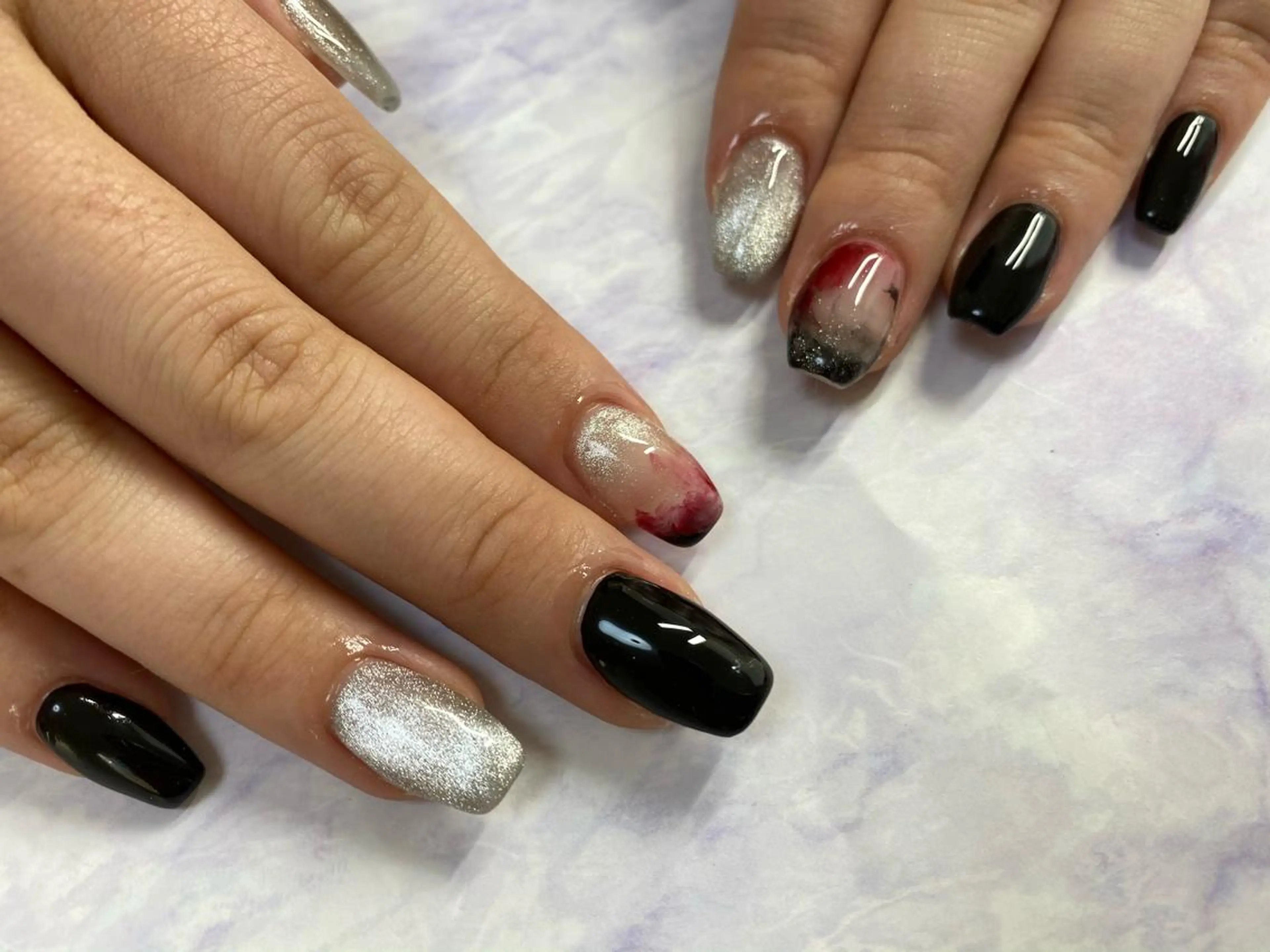 ネイル ハンドネイル Mana‪ ‪·͜· ❤︎‬のネイルデザイン