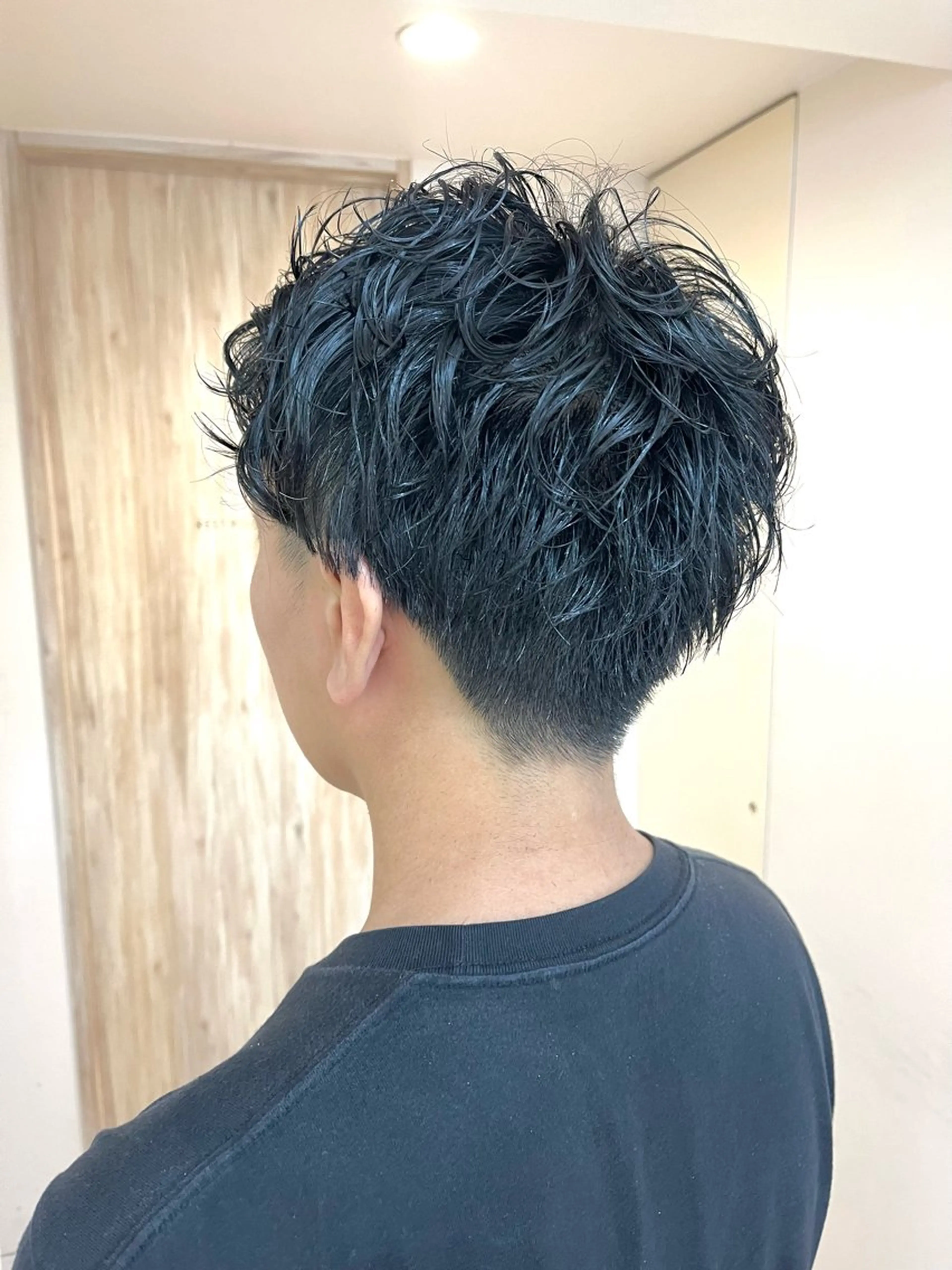 ショート パーマ メンズ メンズパーマ スパイラルパーマ カット パーマ 透明感カラー/ 髪質改善/レイヤーのヘアスタイル