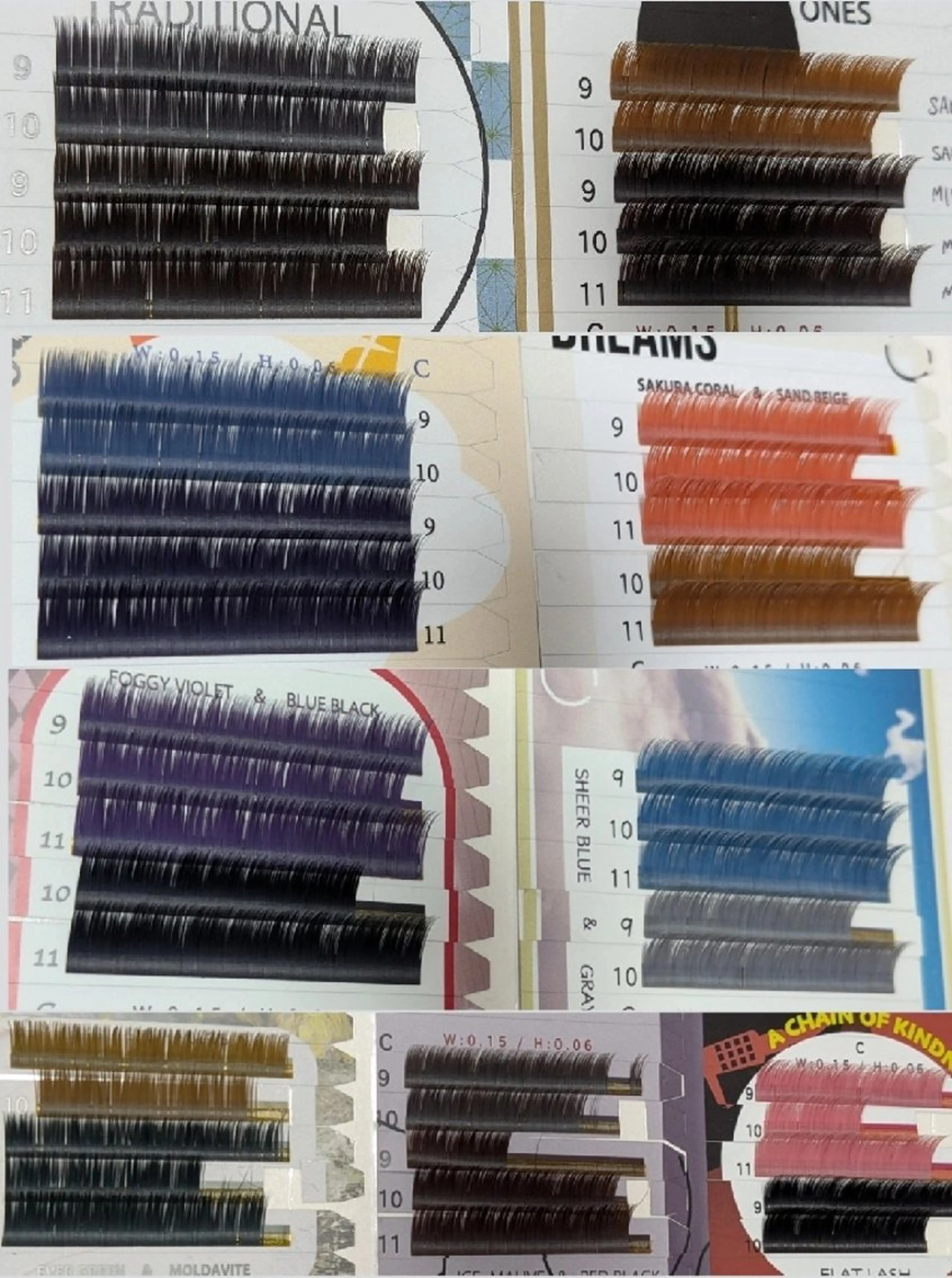 カラーエクステ100本（2色or3色）の写真