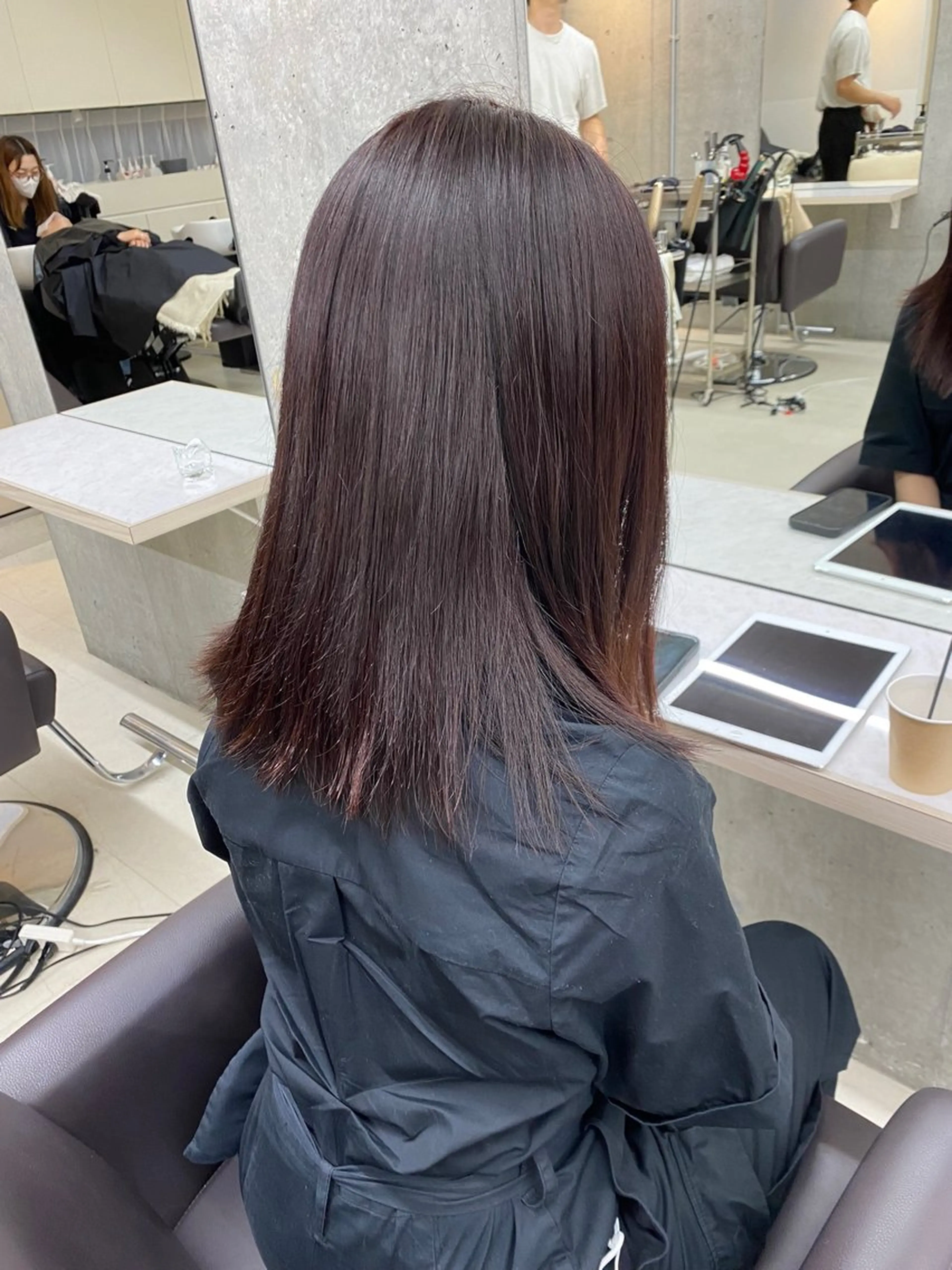 ミディアム カラー ラベンダーカラー ピンクカラー ピンクラベンダー うる艶ヘア♡韓国好き 透明感　shotaのヘアスタイル