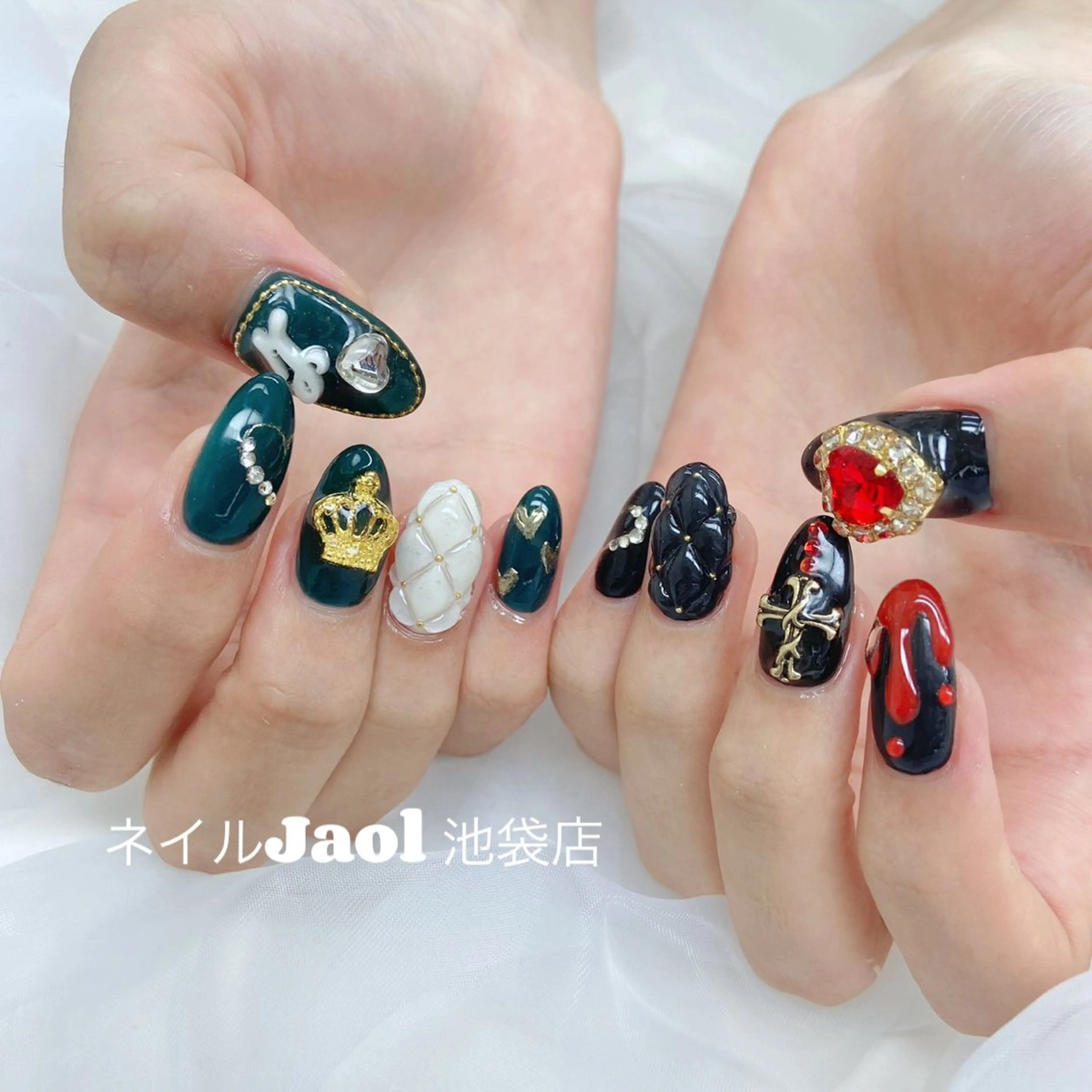 ミディアム 韓国風ヘア nail jaol池袋店所属・ネイルJaol 池袋のネイルデザイン