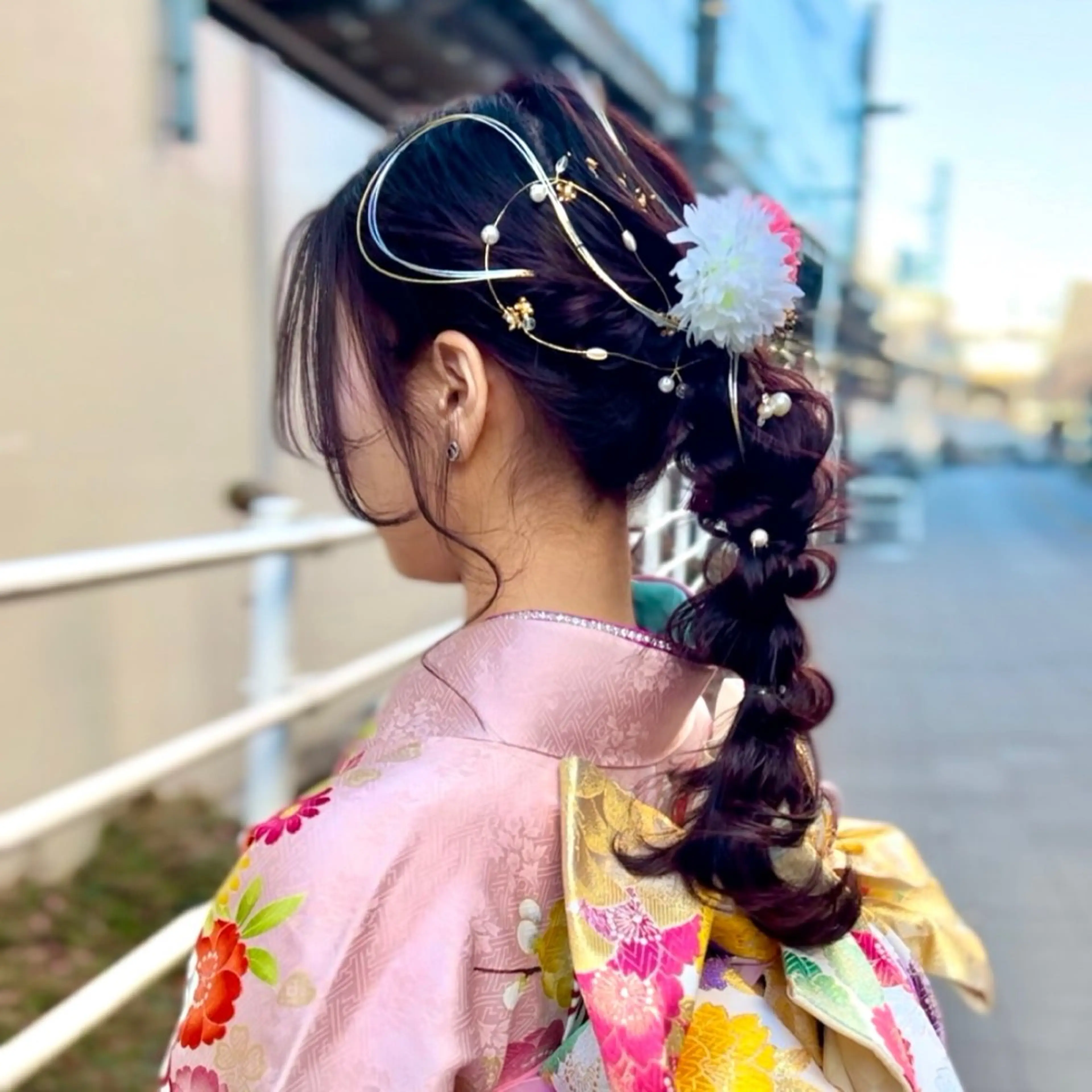 ヘアセット＋振袖お着付け(成人式以外)👘の写真