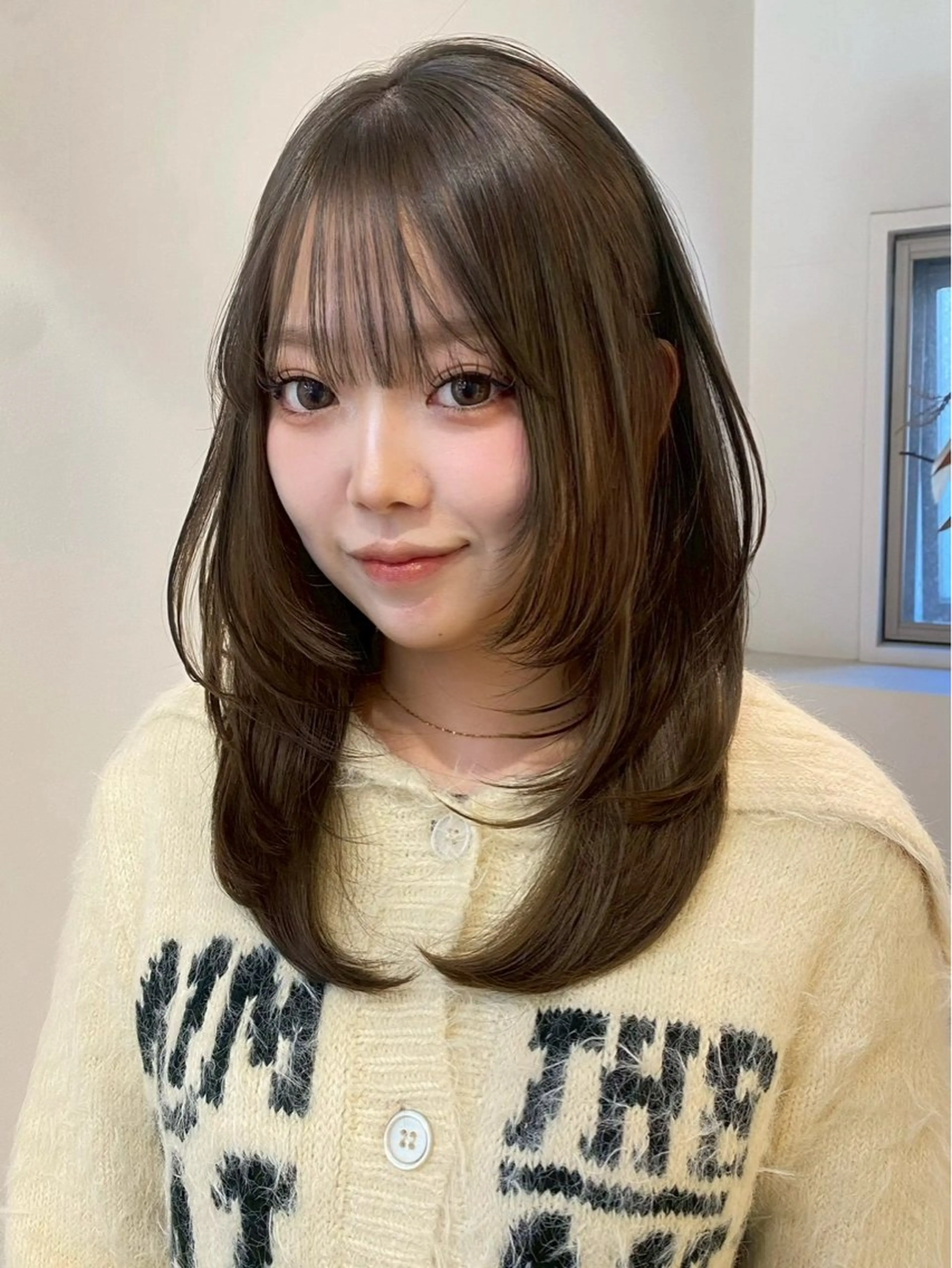 セミロング カラー 艶カラー/カラー モデル募集中/シンヤのヘアスタイル