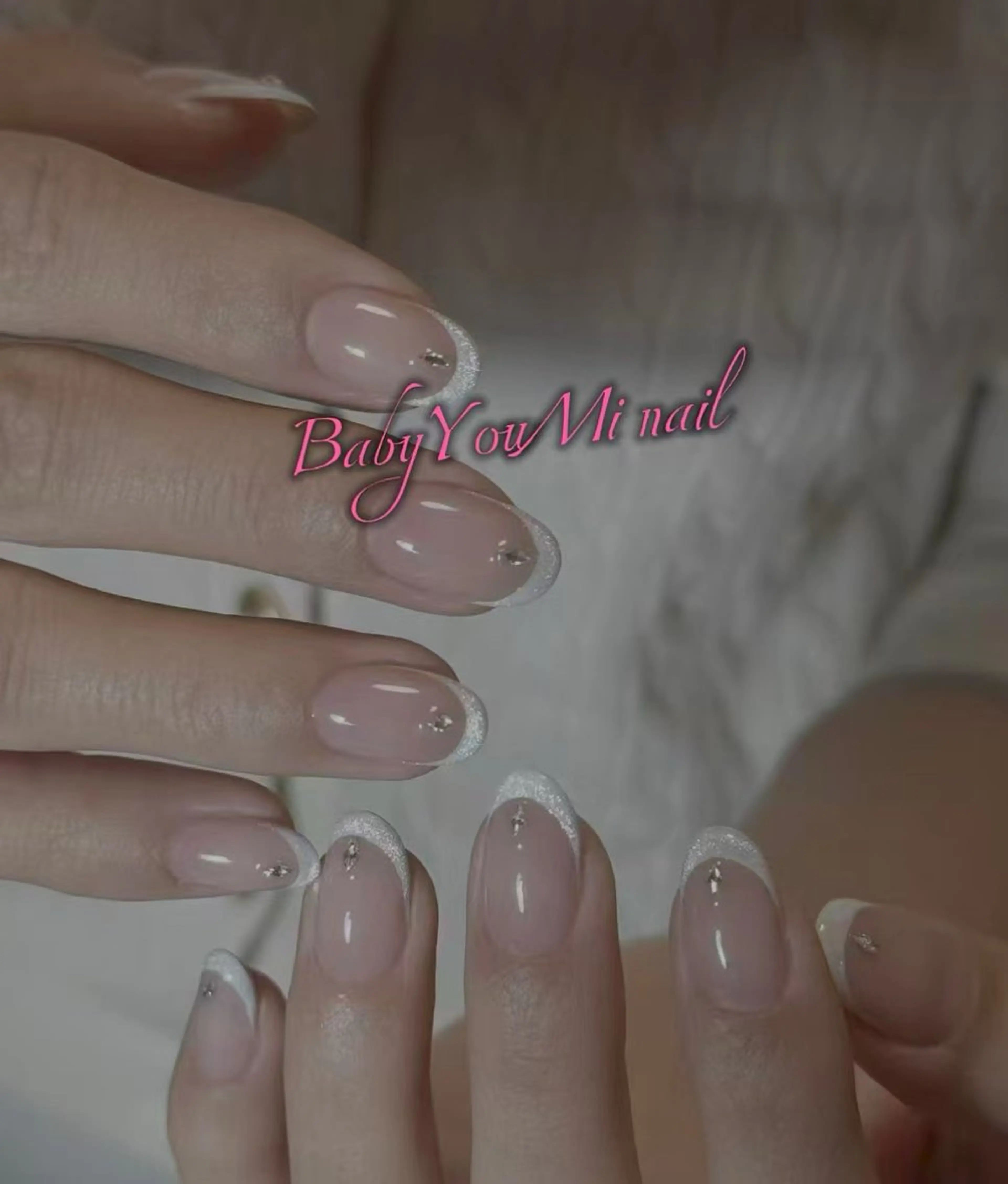 ネイル オーロラネイル 成人式 フットネイル フレンチネイル ジェルネイル ハンドネイル BabyYouMi nailのネイルデザイン