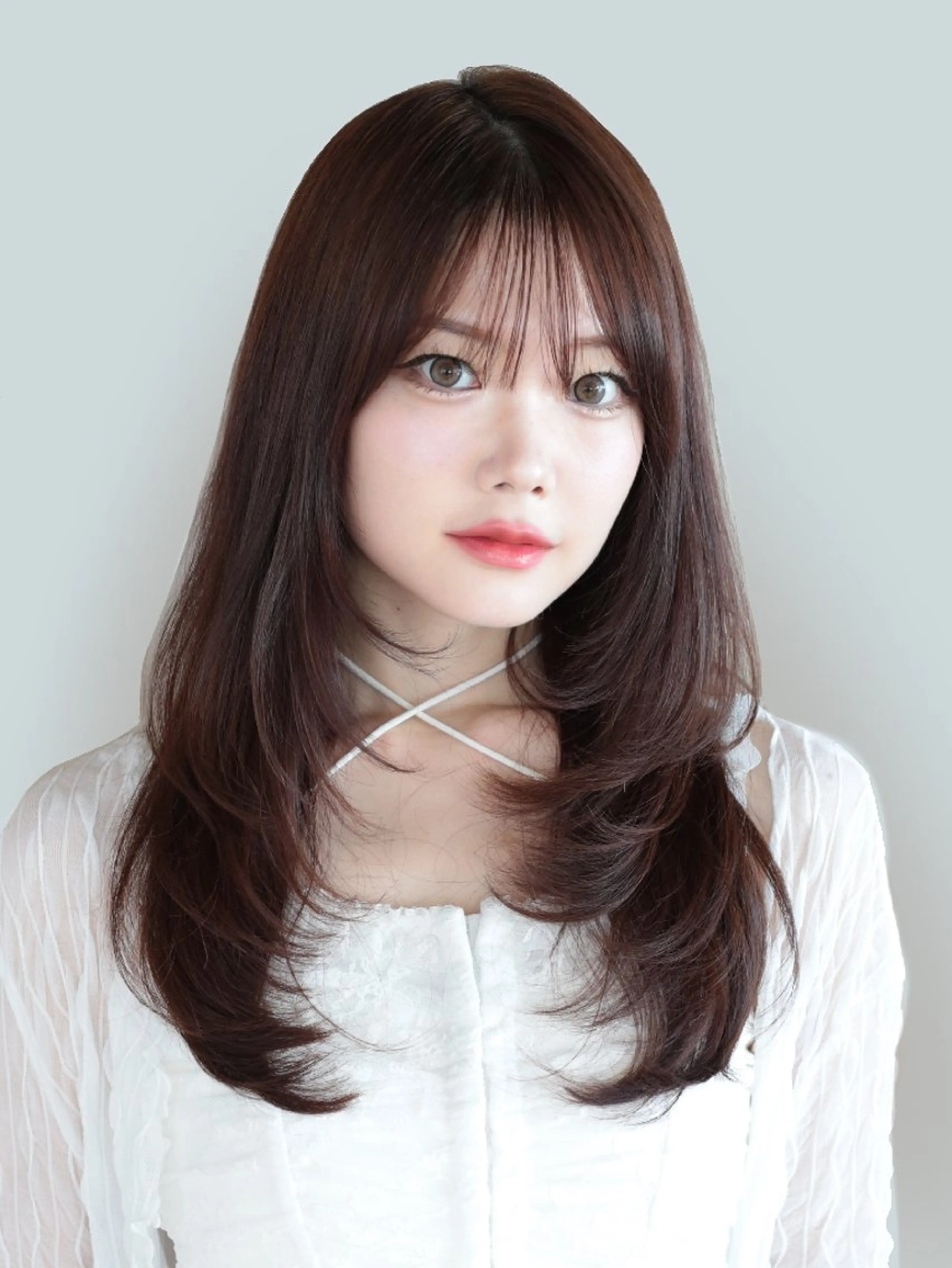 ロング ヘアカラー トリートメント Nanako。/韓国 ハッシュカットのヘアスタイル