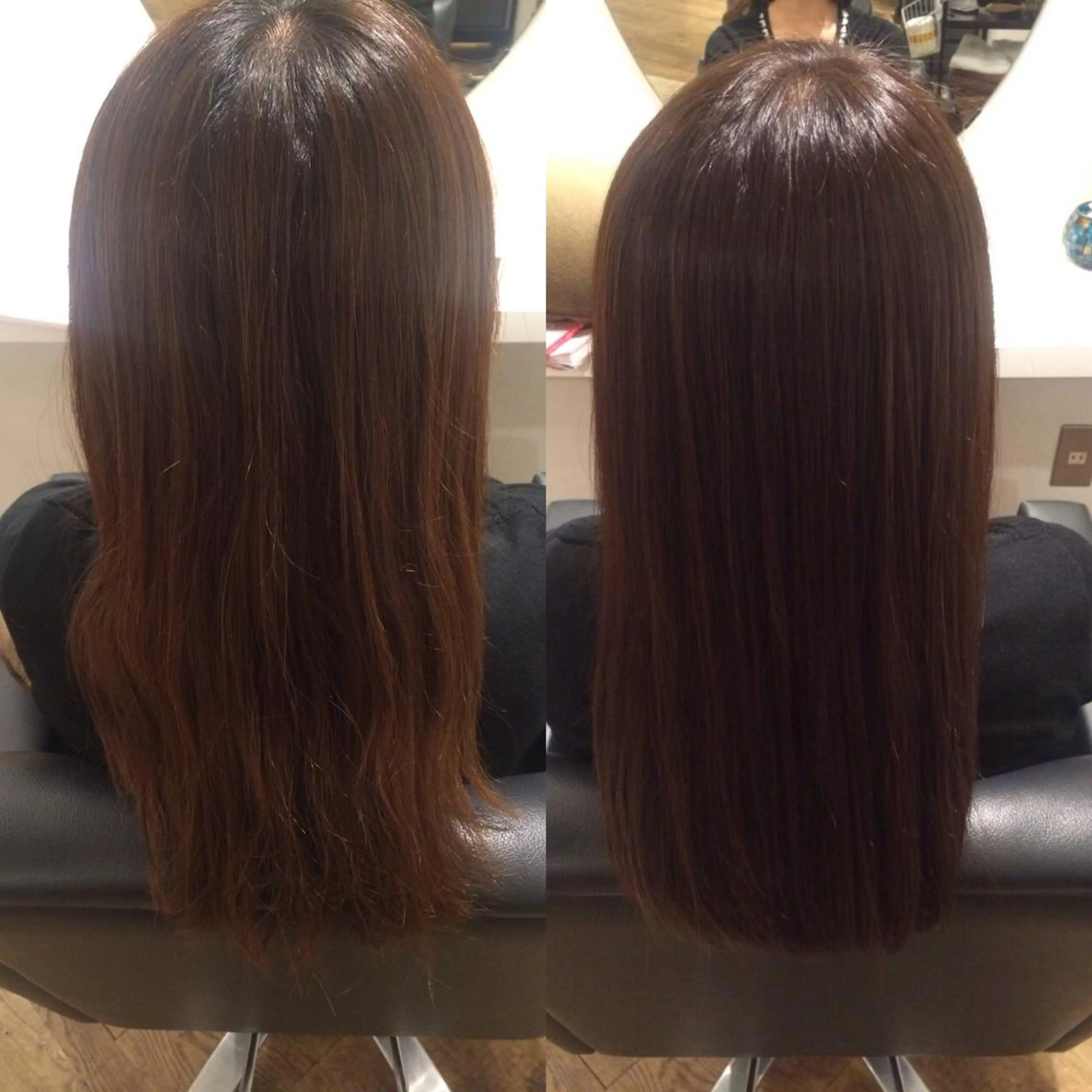 セミロング ロング ✨色持ちの良い艶 カラー✨蟹江真世のヘアスタイル