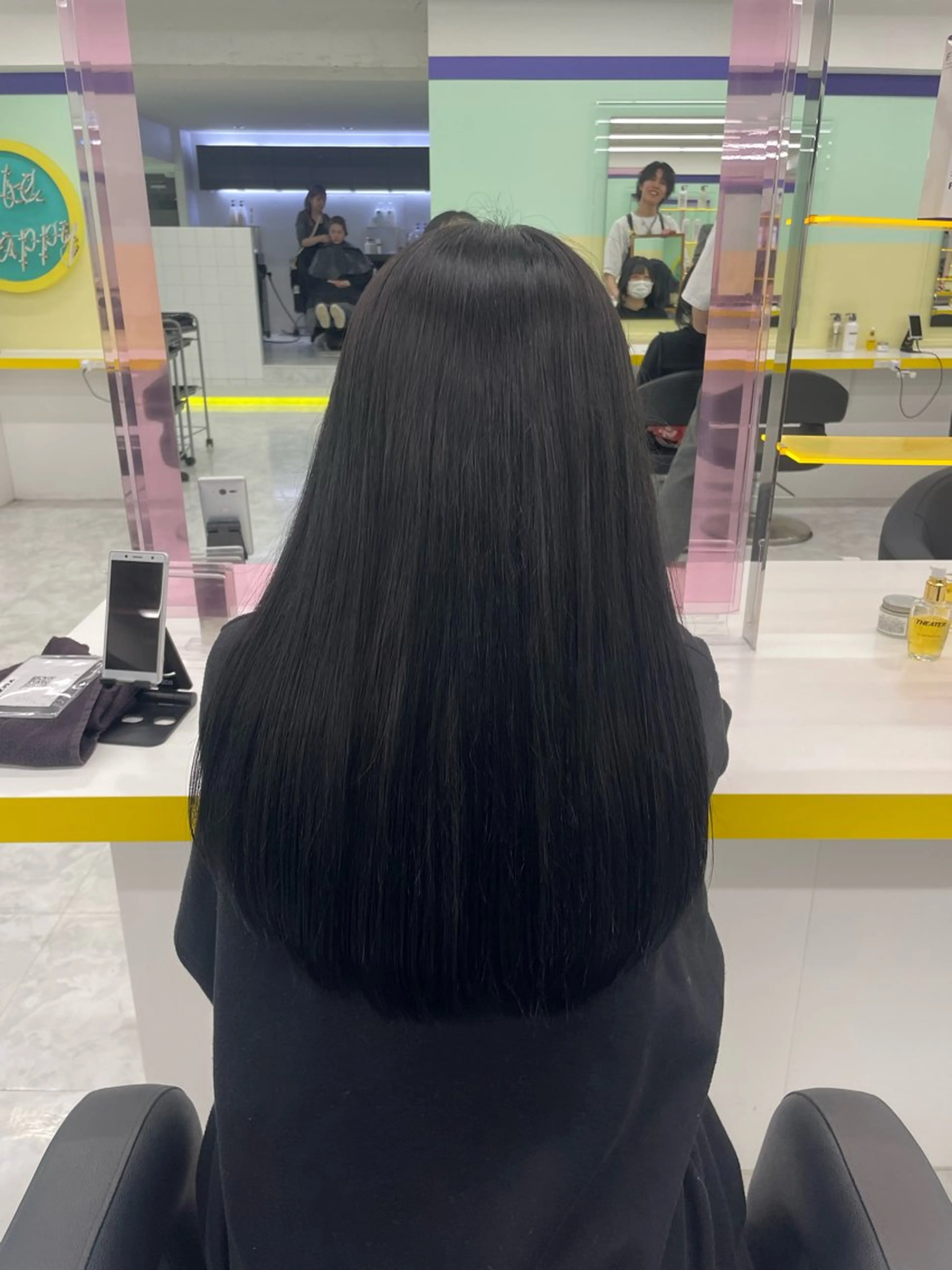 ロング カラー カット ヘアカラー トリートメント 🦋色落ち綺麗カラー メンズYUZU🦋‪のヘアスタイル