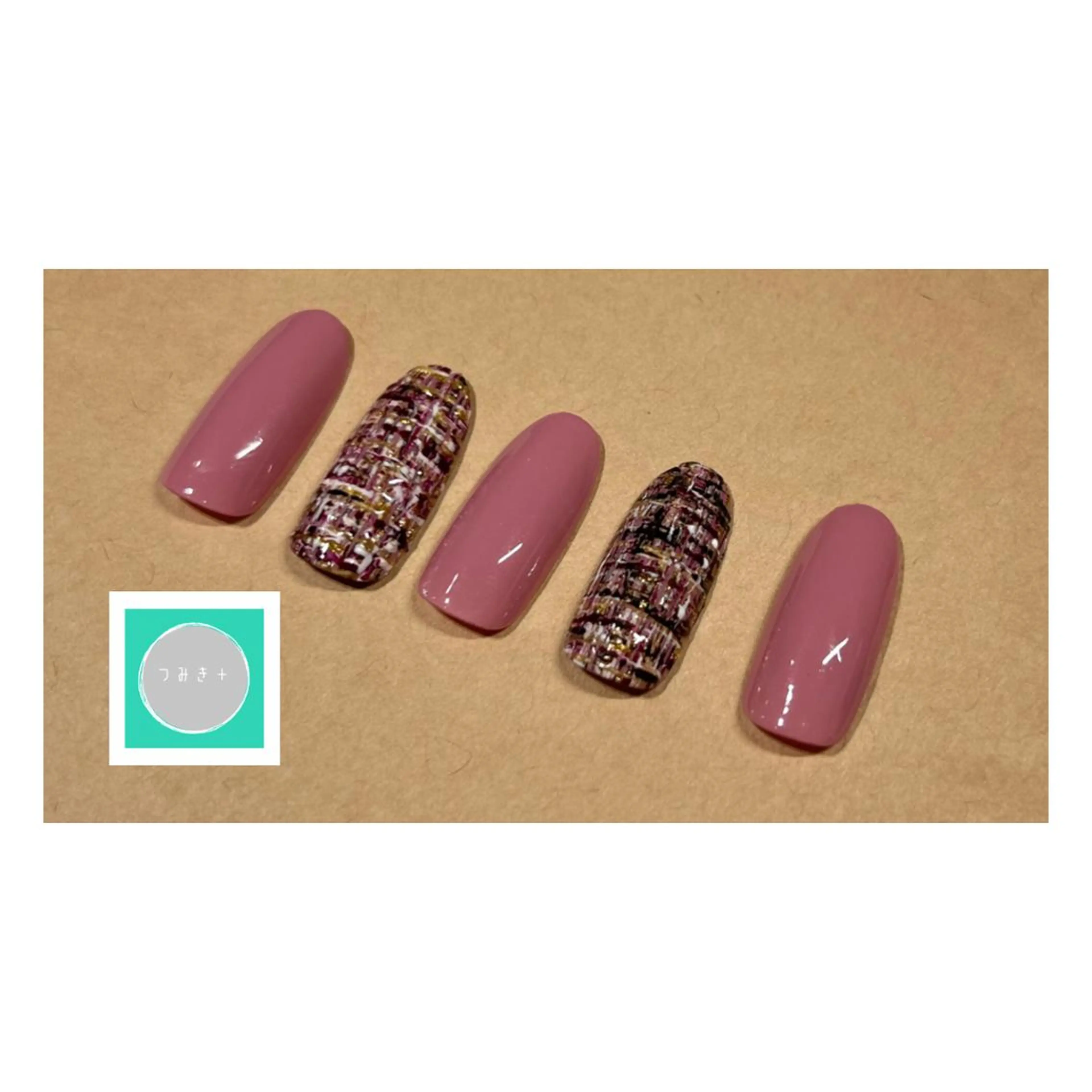 ネイル ツイードネイル ハンドネイル Gatto所属・Gatto(ガット) ヤマモトのネイルデザイン