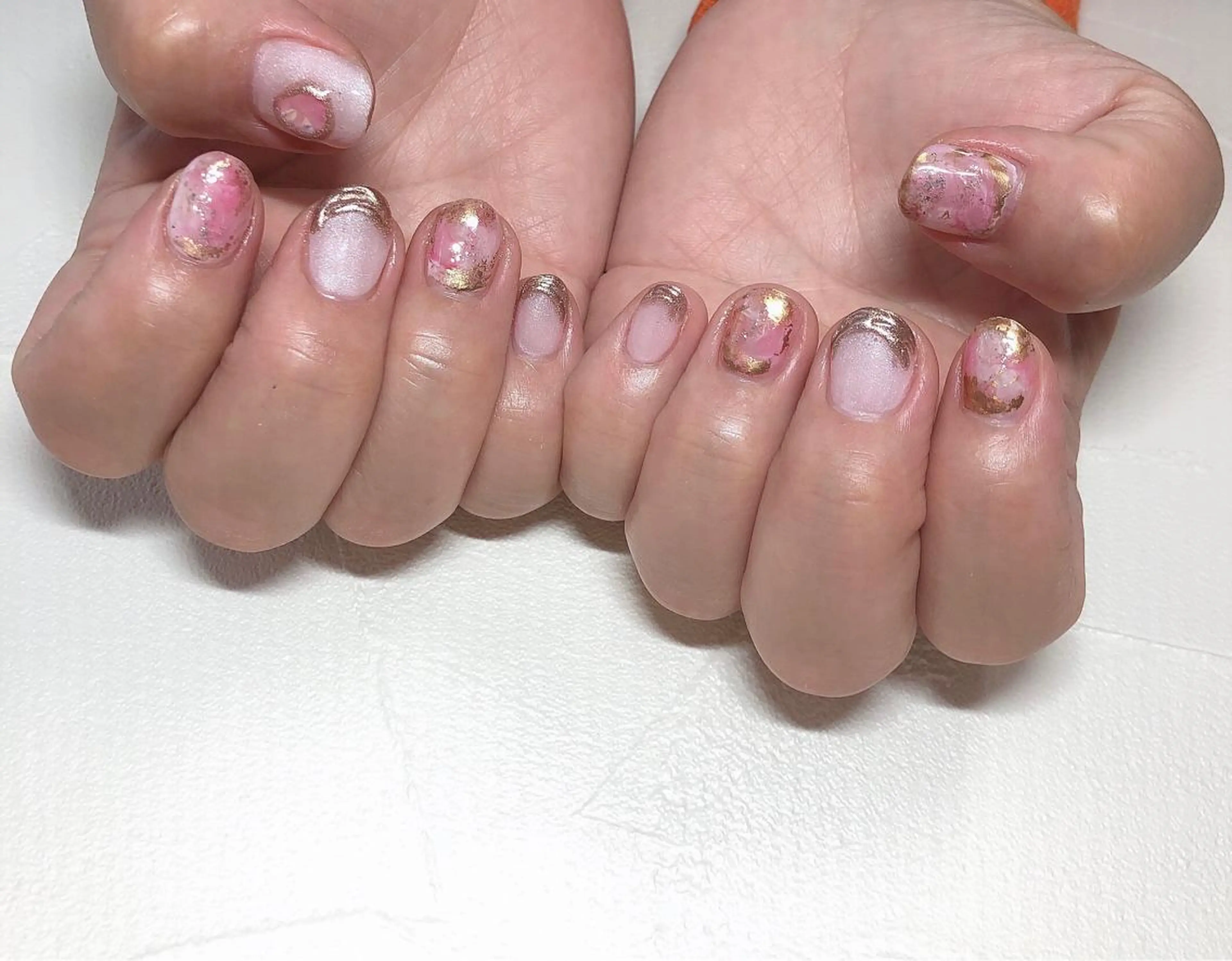 ネイル ニュアンスネイル ピンク nails 🎀meのネイルデザイン